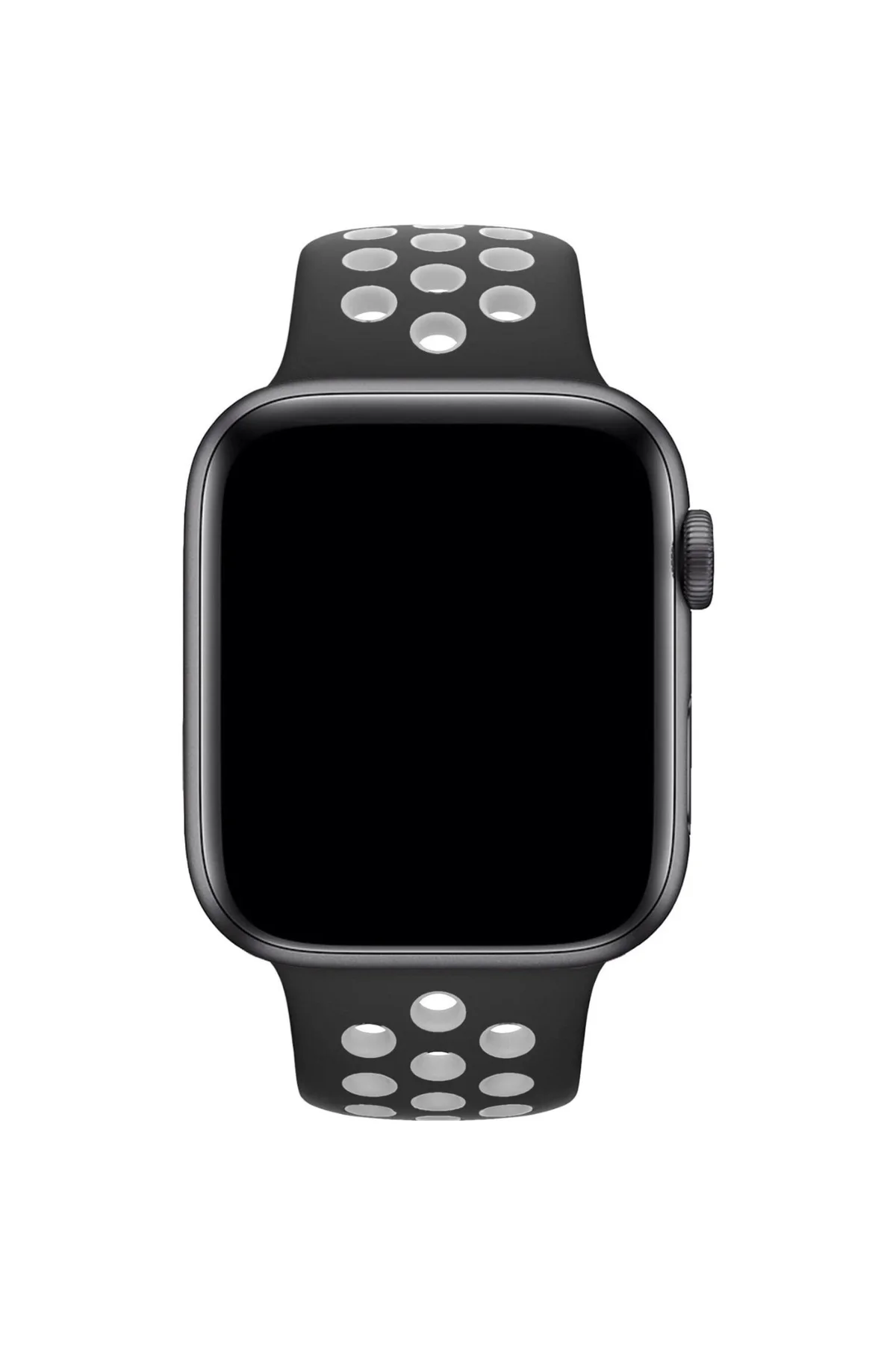Apple Watch Uyumlu8 Ultra 49mm Ile Kayış Spor Delikli Silikon Sd01 Kordon Siyah-beyaz - PAZARIZ Görsel 2