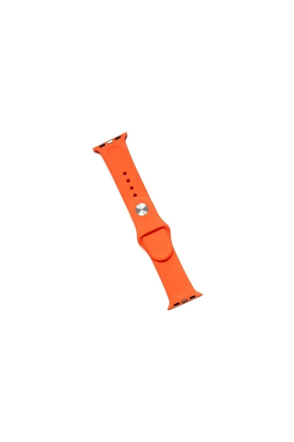 Apple Watch Uyumluunisex Turuncu Apple Watch Uyumluseries 4 5 40 Mm Silikon Kordon - PAZARIZ Görsel 2