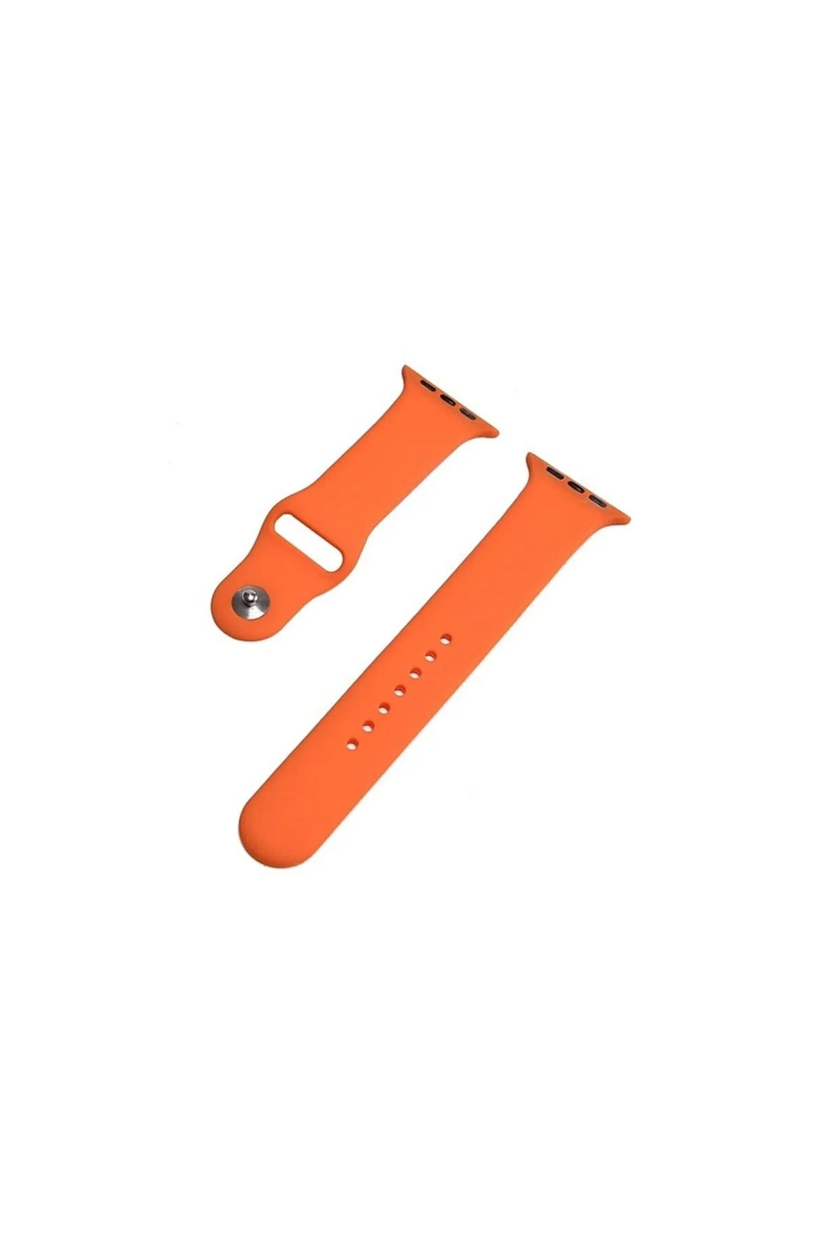 Apple Watch Uyumluunisex Turuncu Apple Watch Uyumluseries 4 5 40 Mm Silikon Kordon