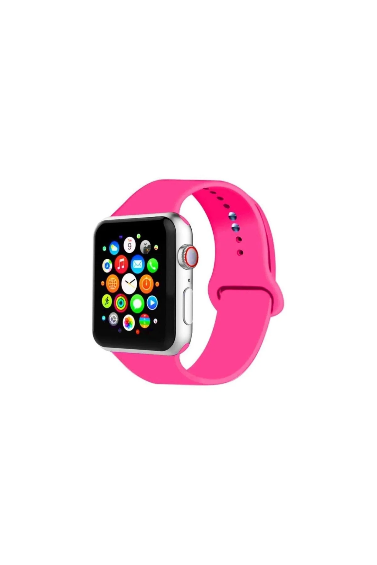 Apple Watch Uyumlu Kayış Seri 7 - 6 - Se - 5 - 4 - 3 - 2 - 1 - 42mm 44mm - Beyaz