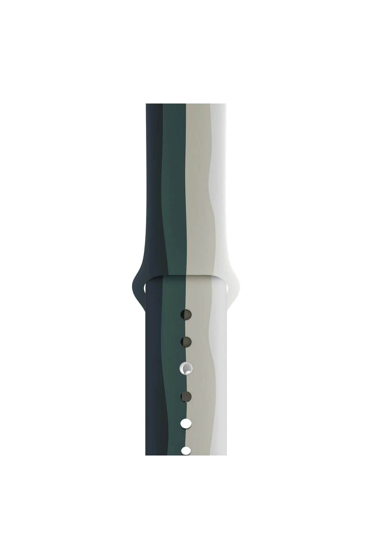 Apple Watch Uyumlu42 - 44 - 45mm Silikon Spor Kordon Rainbow