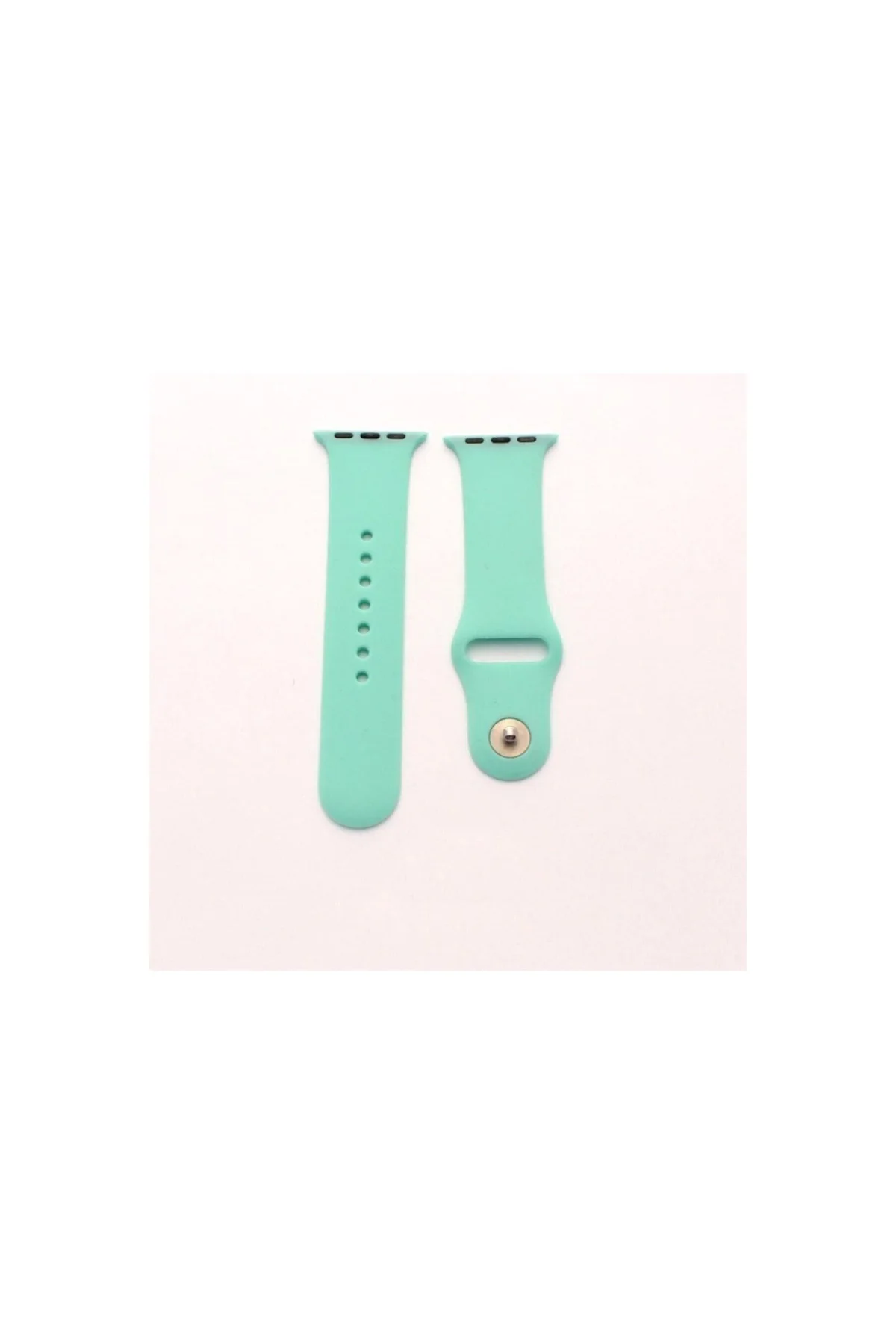 Apple Watch Uyumlu Uyumlu Kayış Seri 7 - 6 - Se - 5 - 4 - 3 - 2 - 1 42 Mm 44mm Açık Yeşil - PAZARIZ Görsel 2