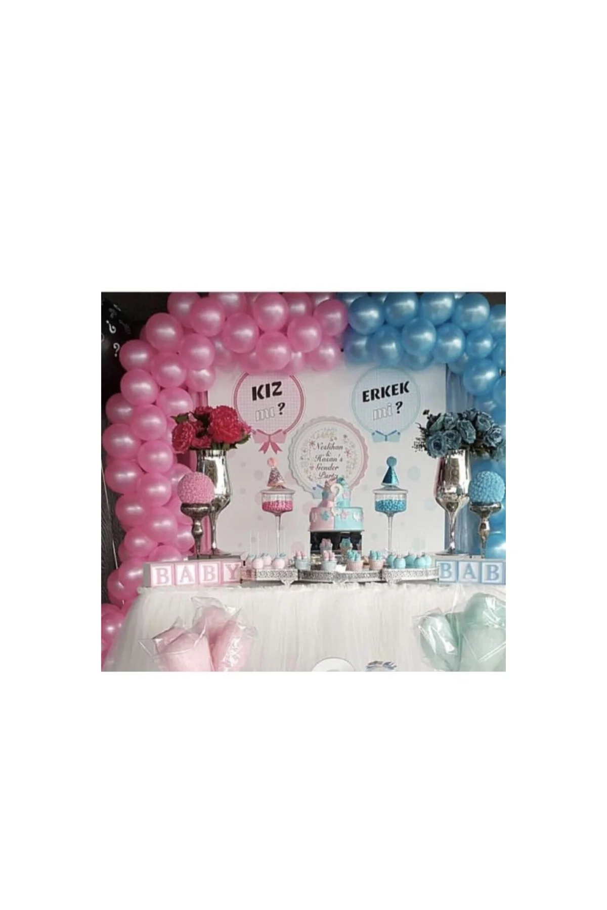 Pazariz Cinsiyet Belirleme Balon Zinciri Desing udmk 987838