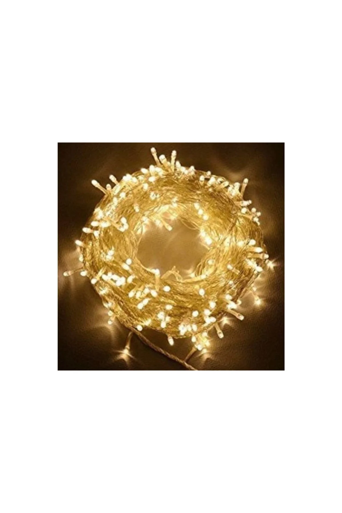 10mt Günışığı 100 Led Fişli Noel Parti Yılbaşı Ağaç Dekoratif Aydınlatma Lambası Animasyonlu Süsleme - PAZARIZ Görsel 2