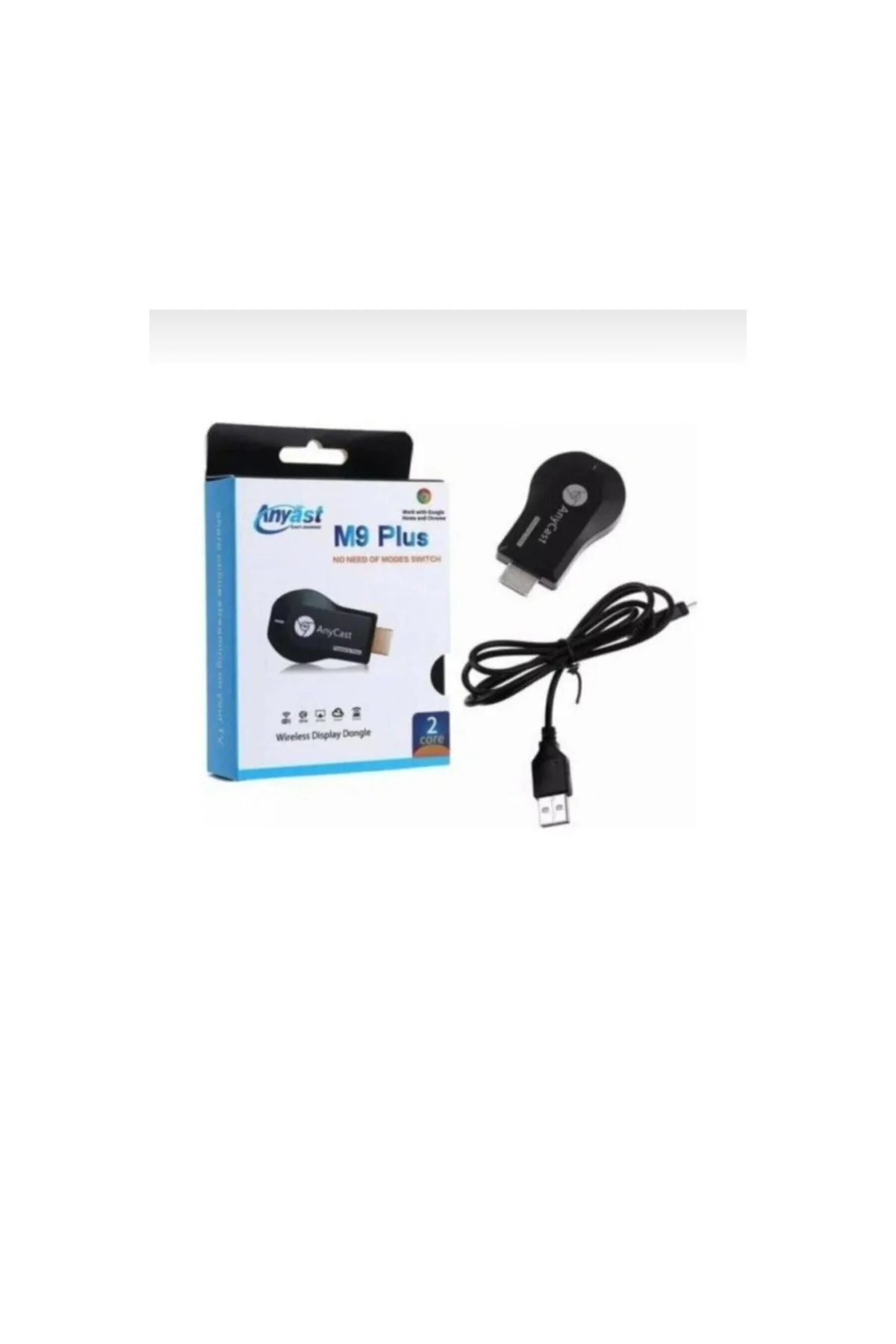 Siyah M9 Plus Hdmi Kablosuz Görüntü ve Ses Aktarıcı - ANYCAST Görsel 3