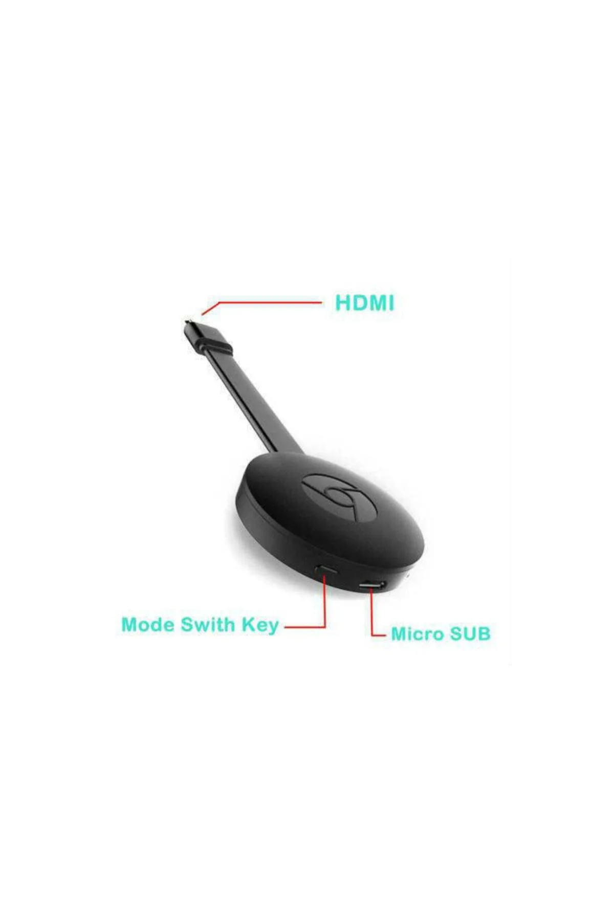 Wecast Chromecast 2 Siyah Görüntü, Ses Aktarıcı - ANYCAST Görsel 2