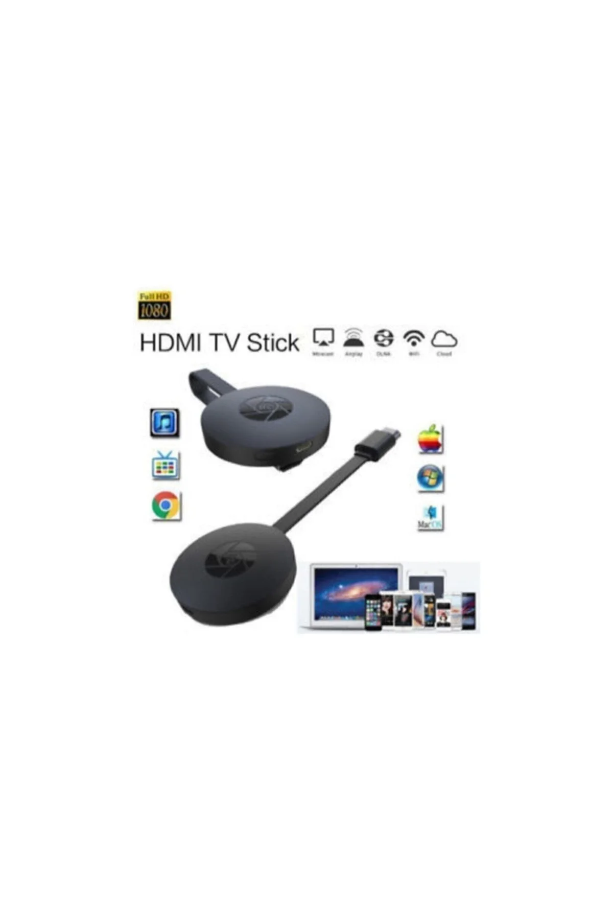 Chromecast 4k Çözünürlük Kablosuz Görüntü Ve Ses Aktarıcı - PAZARIZ Görsel 5