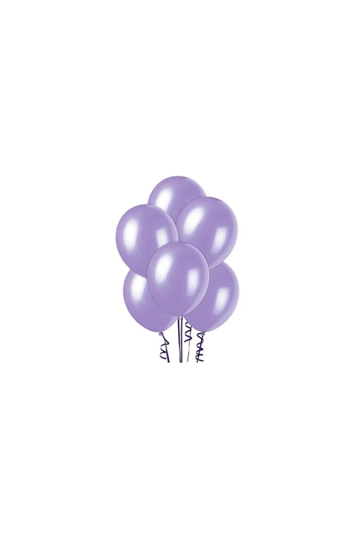 Metalik Mor Balon 100 Adet