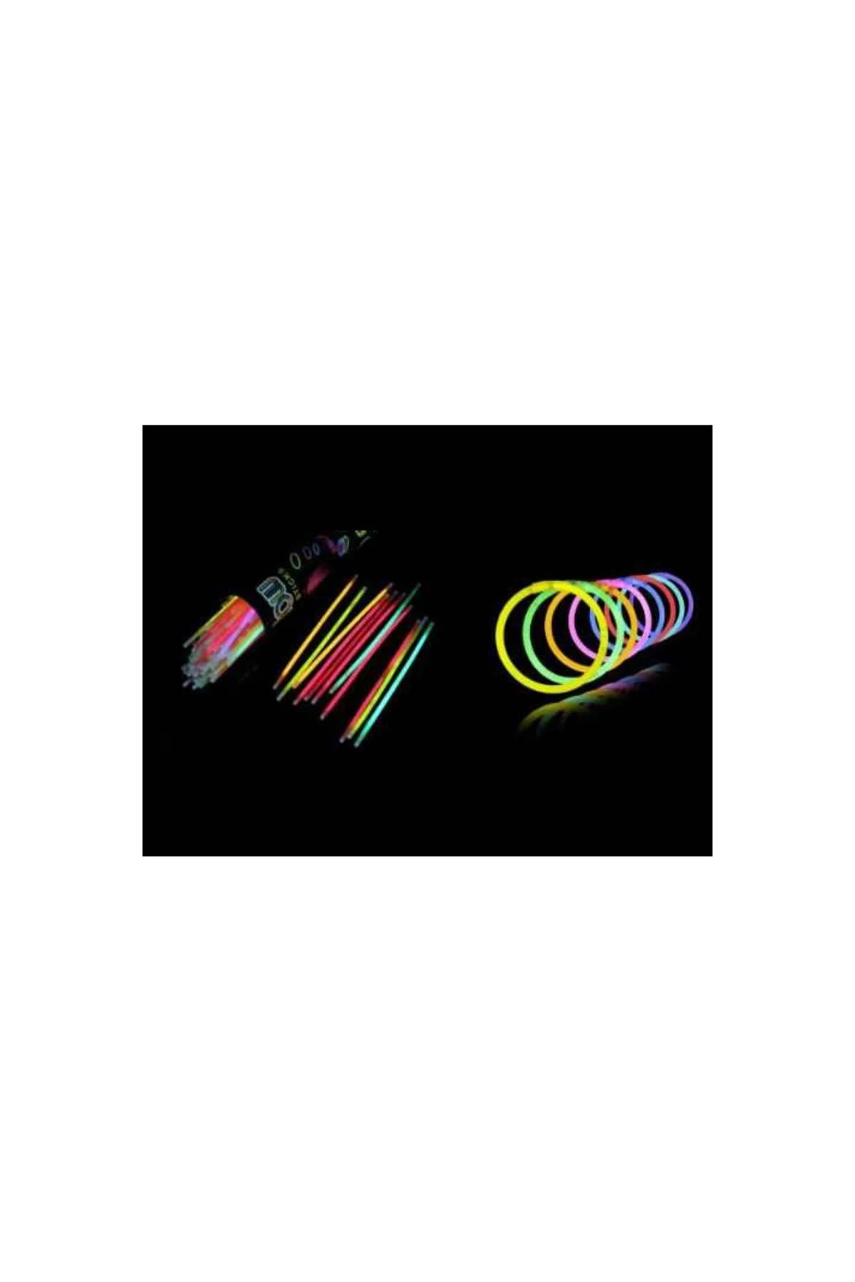10 Pk Glow Stick Bracelet Fosforlu Kırılan Çubuk Bileklik - PAZARIZ Görsel 4