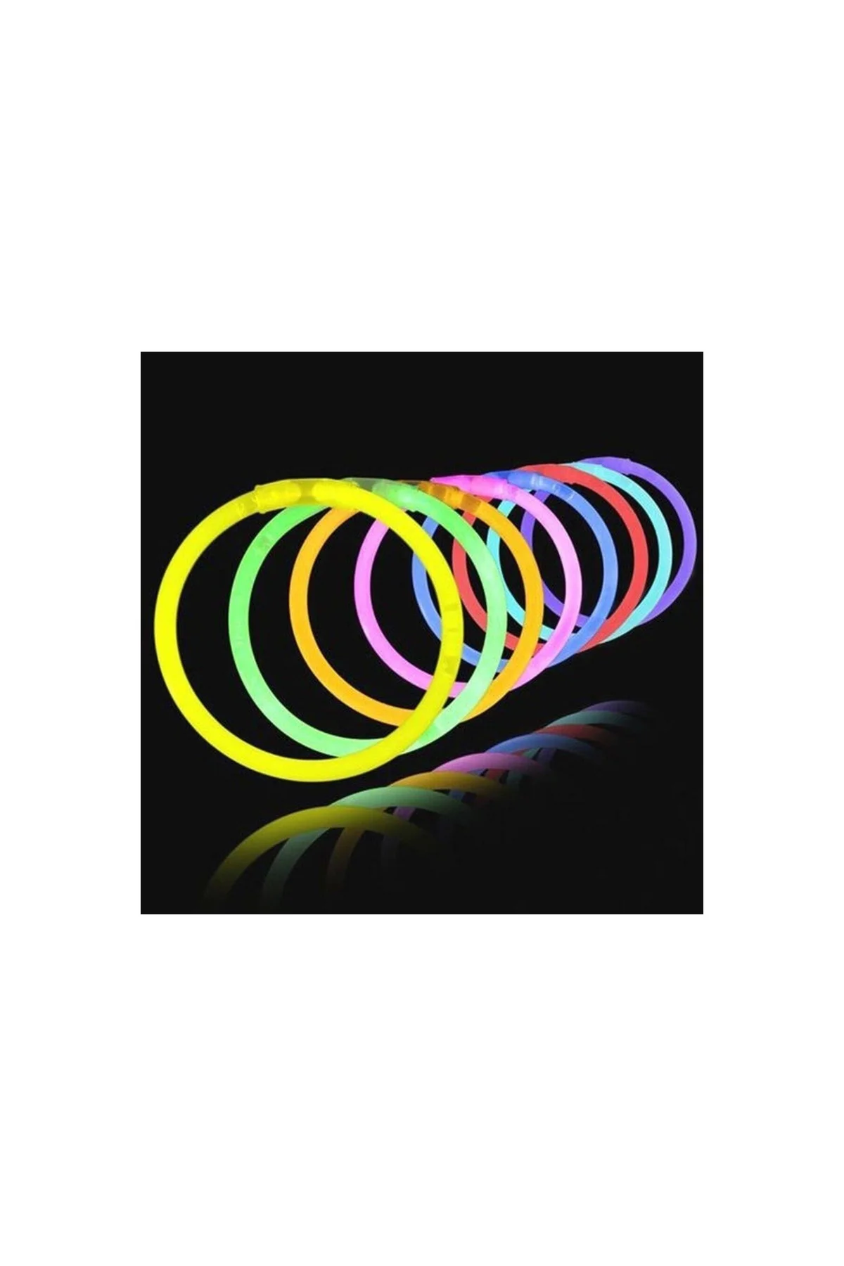 Glow Stick Fosforlu Neon Çubuk Bileklik Parti Konser Bilekliği 50 Adet - PAZARIZ Görsel 6