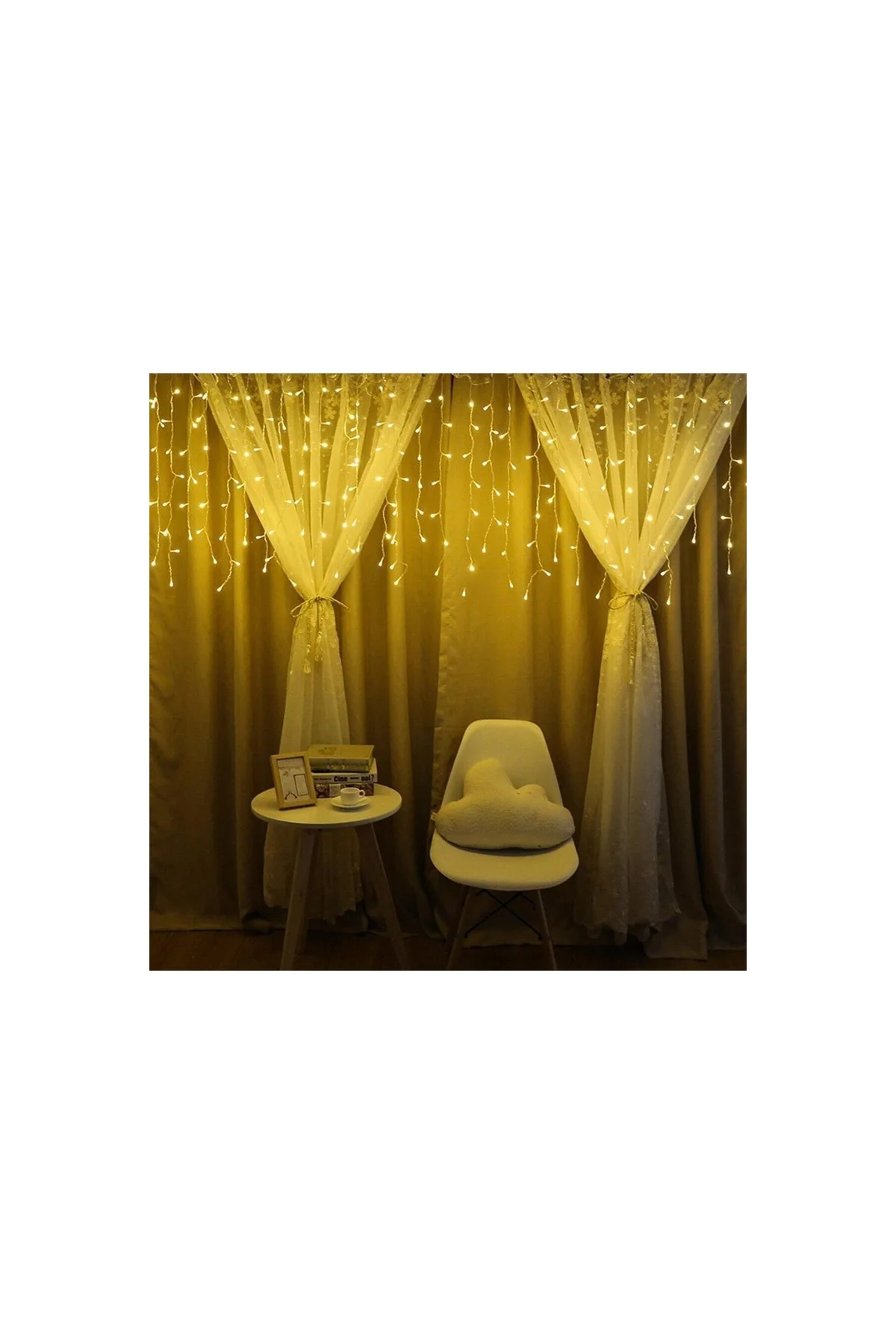 ® 8 Fonksiyonlu 16 Saçaklı Perde Led 3 X 1 (günışığı) - PAZARIZ Görsel 3