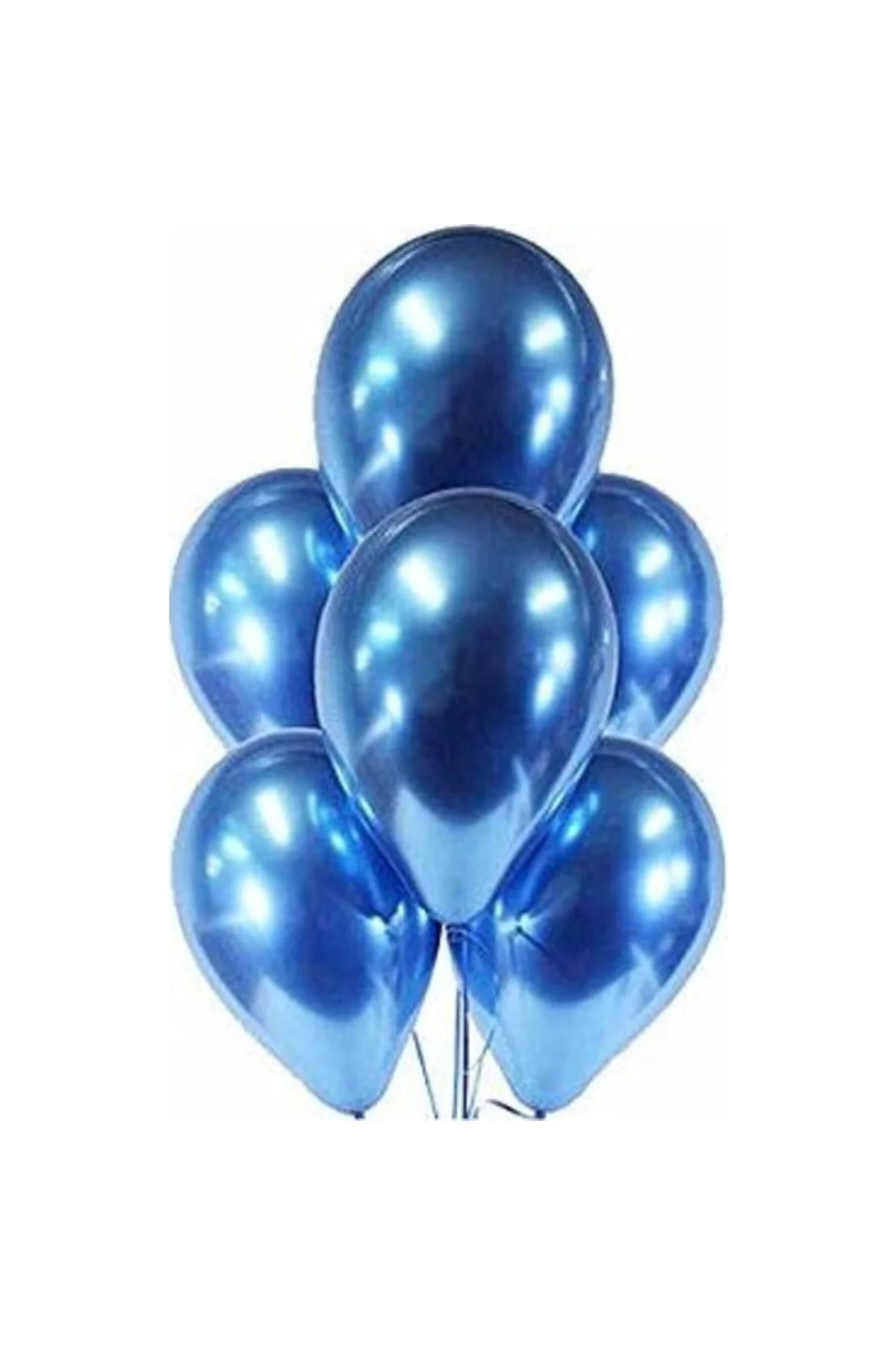 Parti Krom Balon Mavi 100 Adet Balon - PAZARIZ Görsel 2