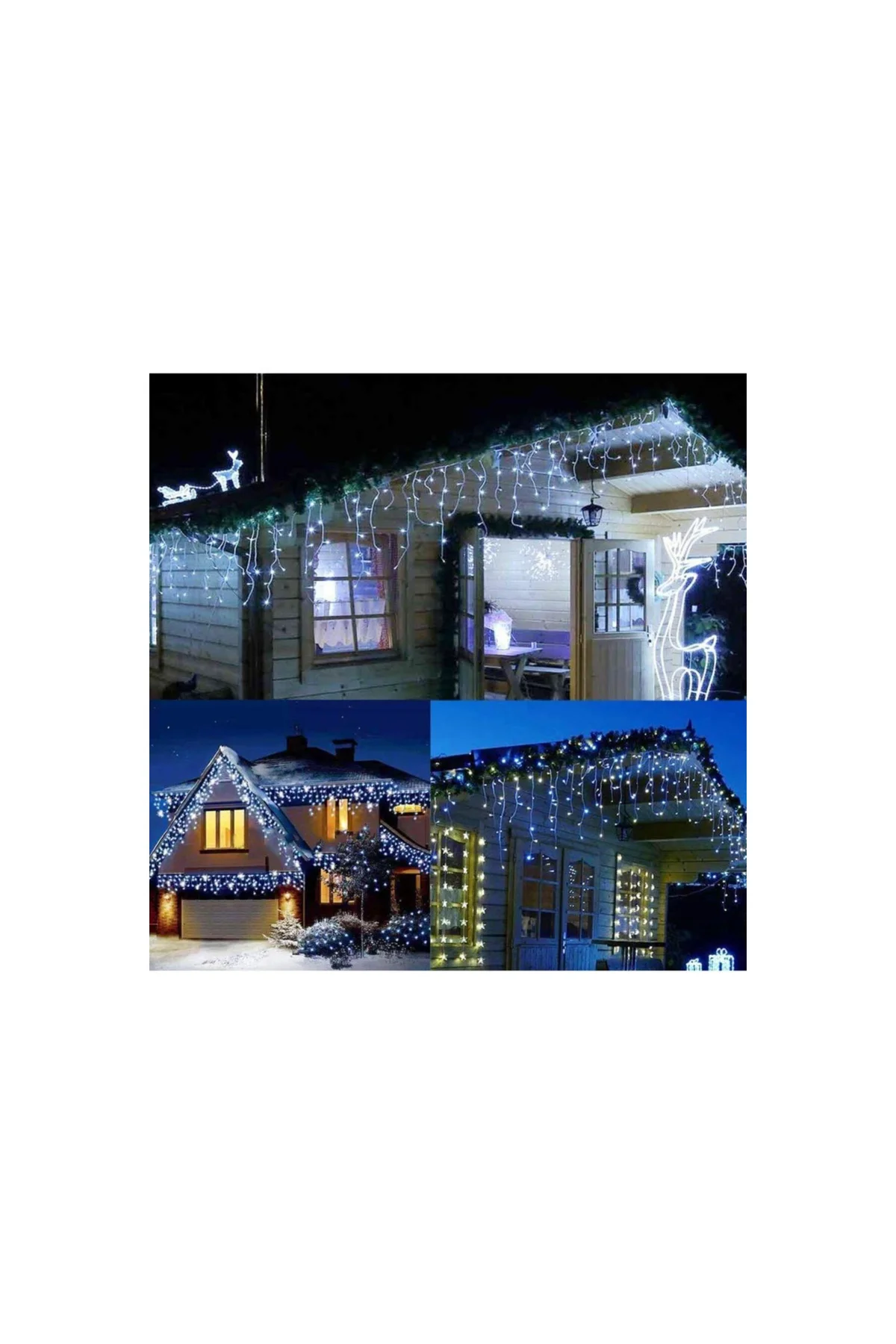 8 Fonksiyonlu 16 Saçaklı Perde Led 3 X 1 (beyaz)