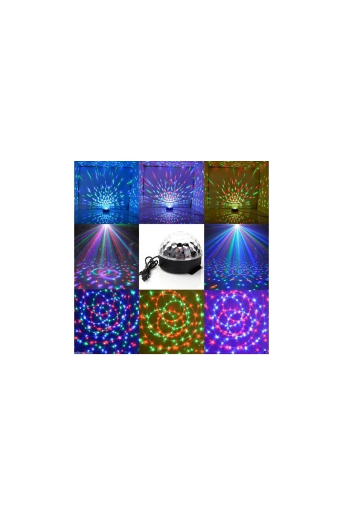 Disko Topu Rgb Ledli Bluetooth Hoparlör Sese Duyarlı -kumandalı - PAZARIZ Görsel 6
