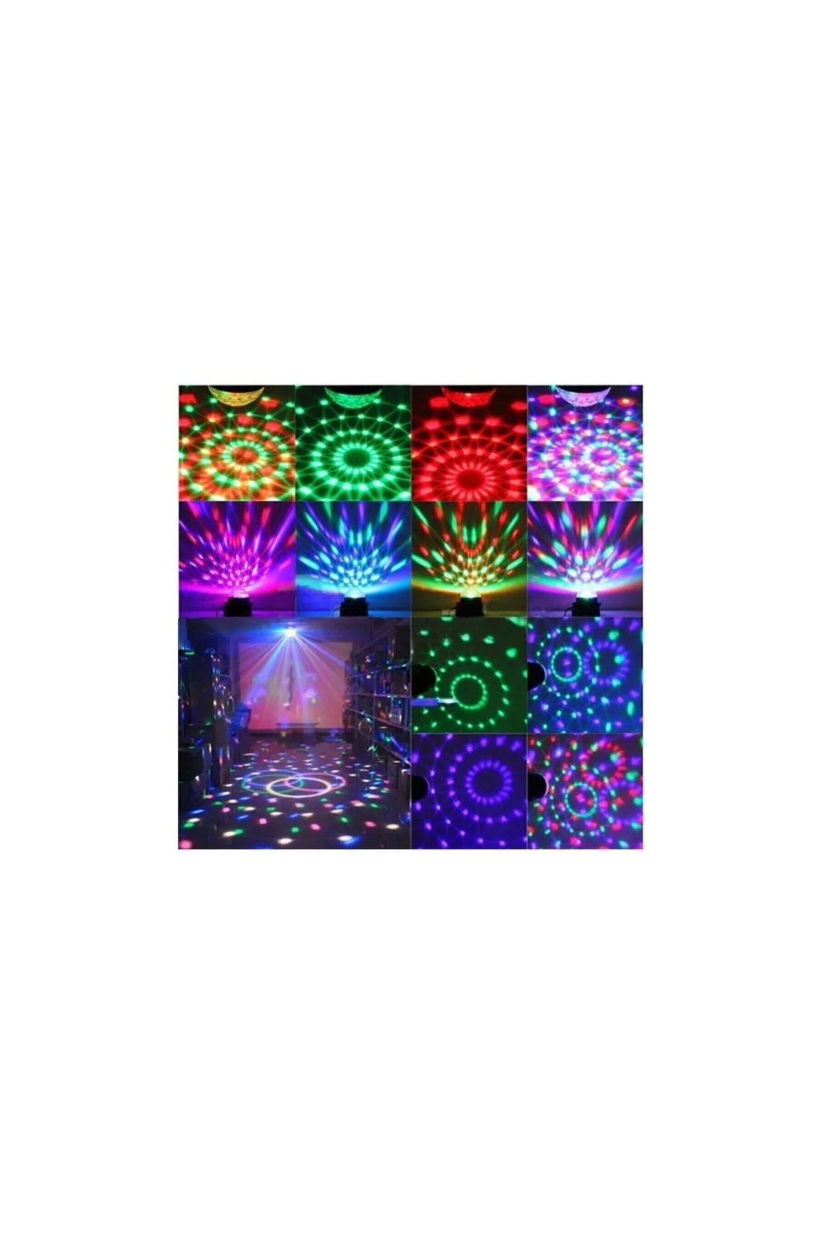 Disko Topu Rgb Ledli Bluetooth Hoparlör Sese Duyarlı -kumandalı - PAZARIZ Görsel 7