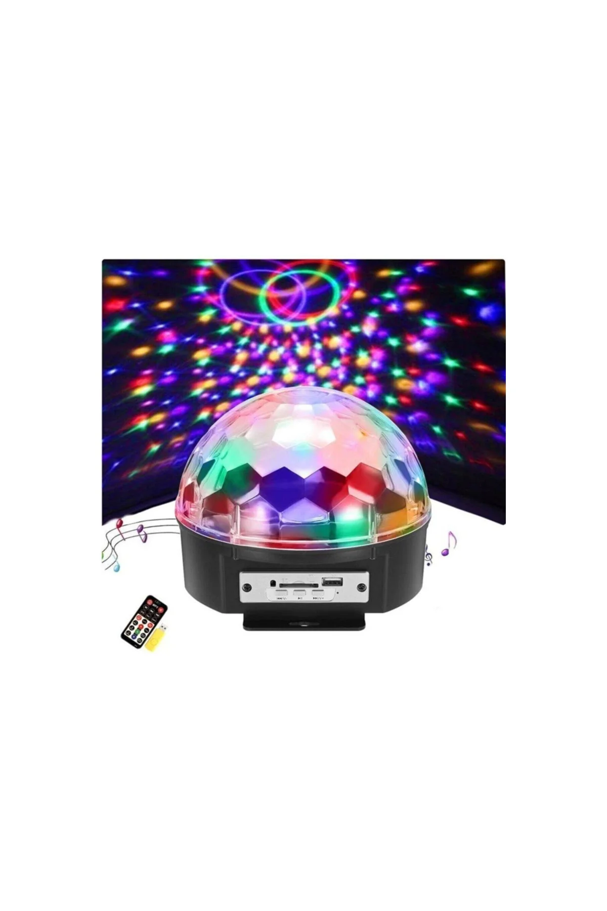 Kumandalı Led Kristal Disko Topu