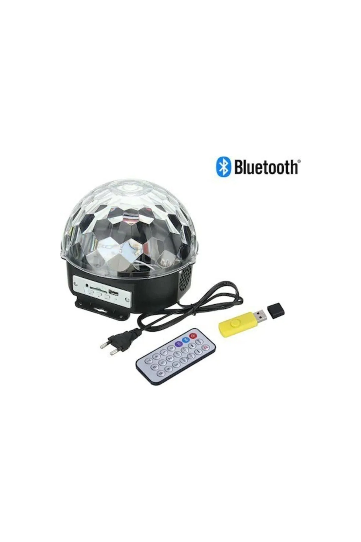 Kumandalı Led Kristal Disko Topu - PAZARIZ Görsel 2