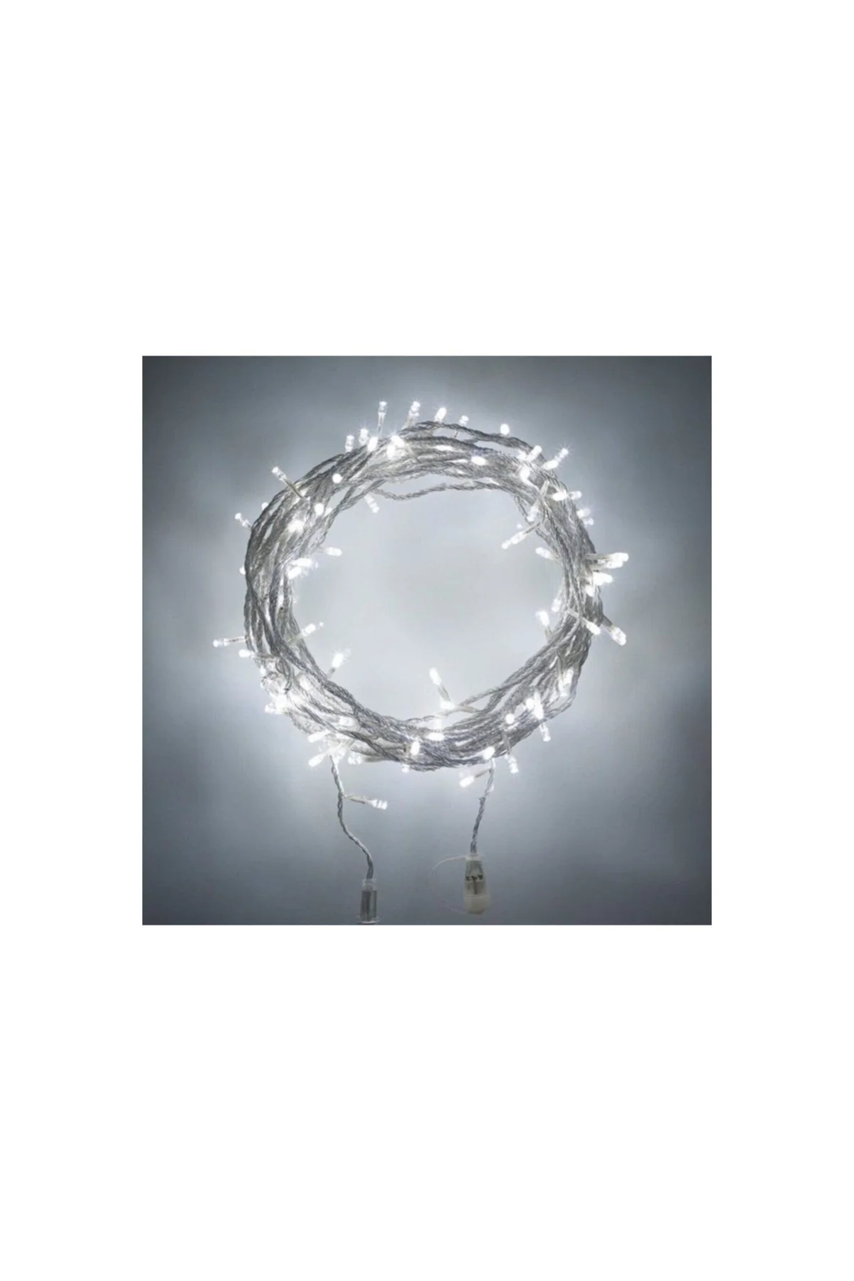 Beyaz Led Yılbaşı Süsü 100'lü 10 M