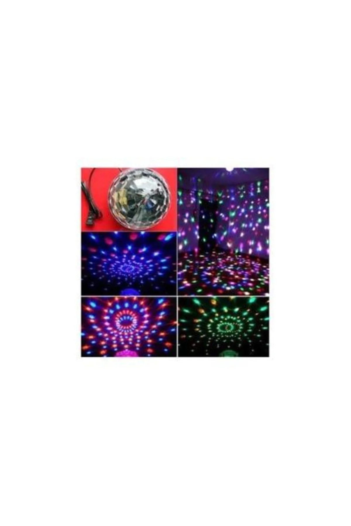 Led Kristal Küre Disko Topu 6 Renk-usb-sese Duyarlı Uzaktan Kumadalı - PAZARIZ Görsel 2