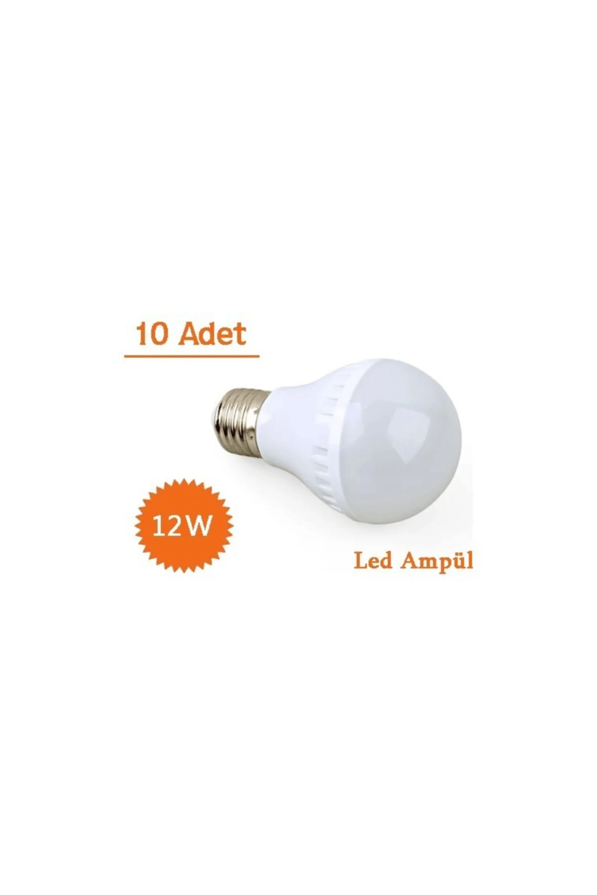 12w Enerji Tasarruflu Led Ampul ( 10 Adet )
