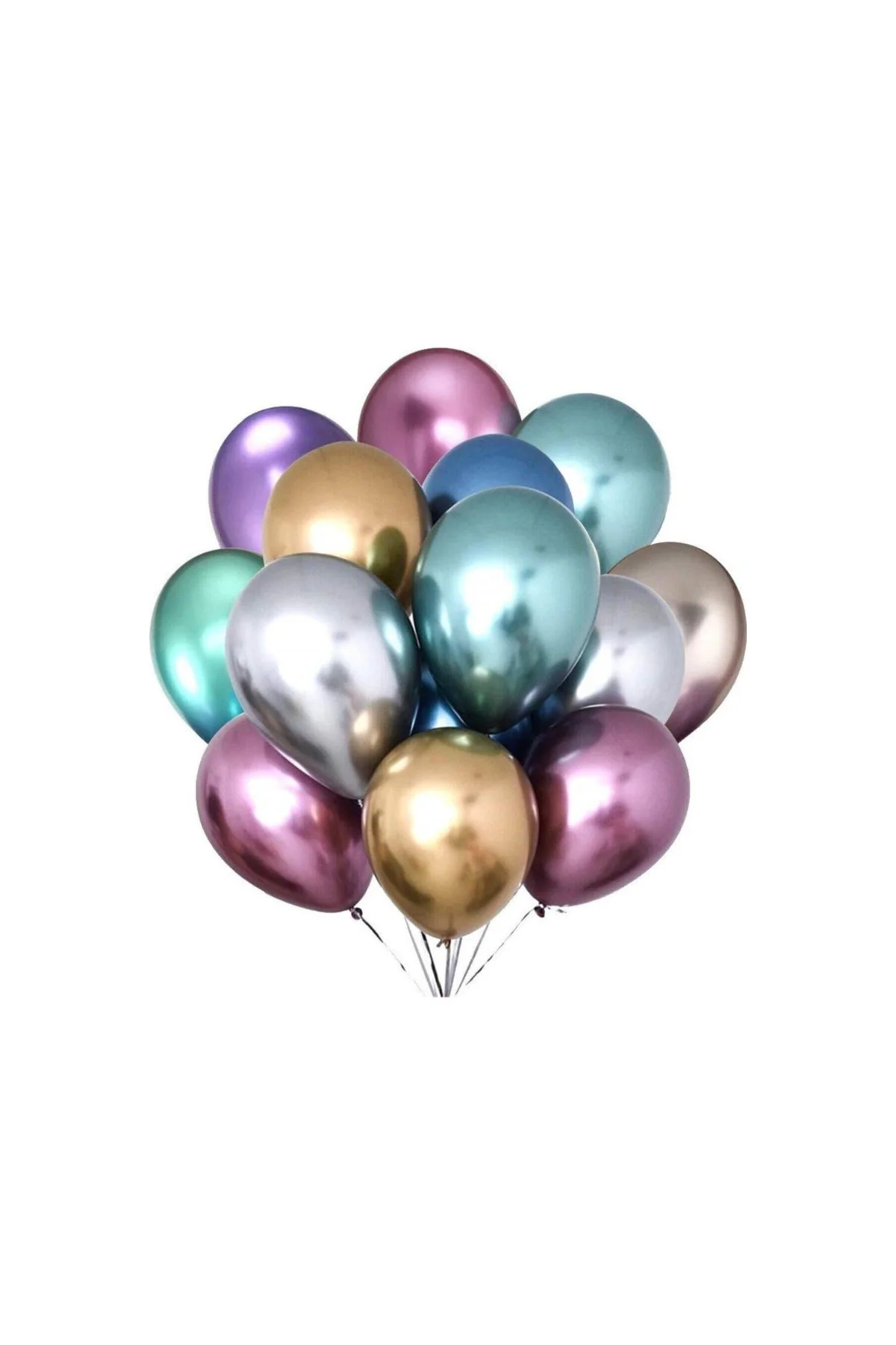 Krom Balon Altın 6 Adet Metalik Balon - PAZARIZ Görsel 5