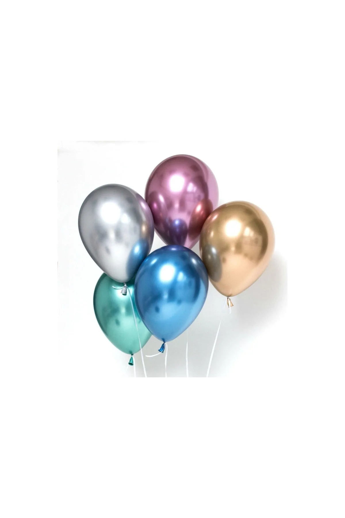 Krom Balon Altın 6 Adet Metalik Balon - PAZARIZ Görsel 4