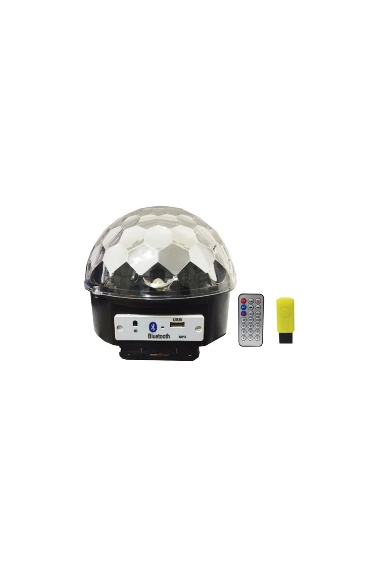 Bluetooth Mp3 Müzik Çalabilen Sihirli Led Disko Topu 6 Renkli Usb Sese Duyarlı