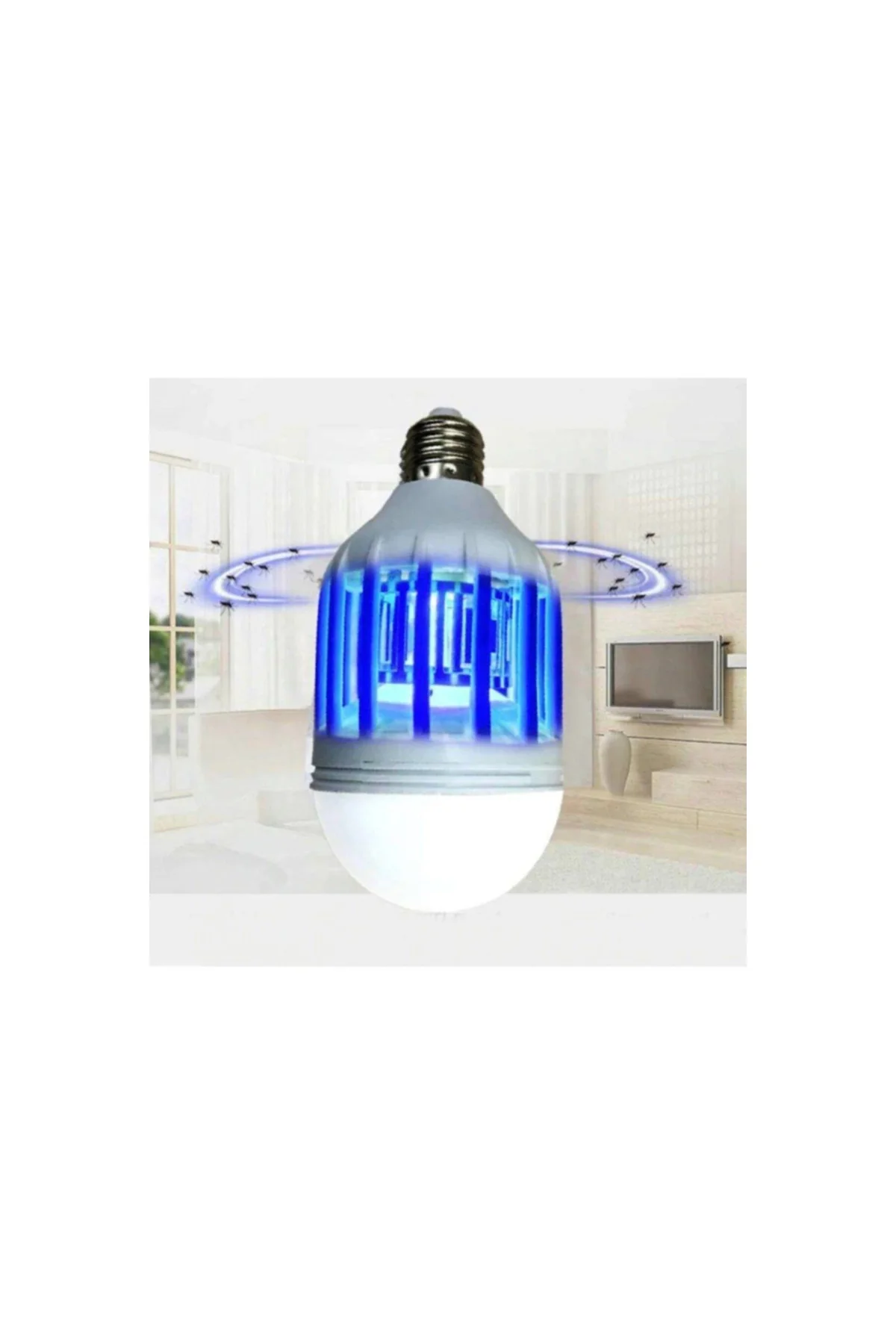 A Sınıfı 2si 1 Arada Sinek Öldürücü Tasarruflu Led Ampül 15 Watt - PAZARIZ Görsel 4