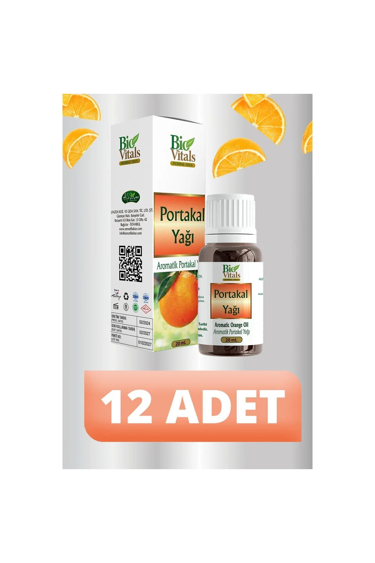 Portakal Yağı 12 ADET-Box 20 ml