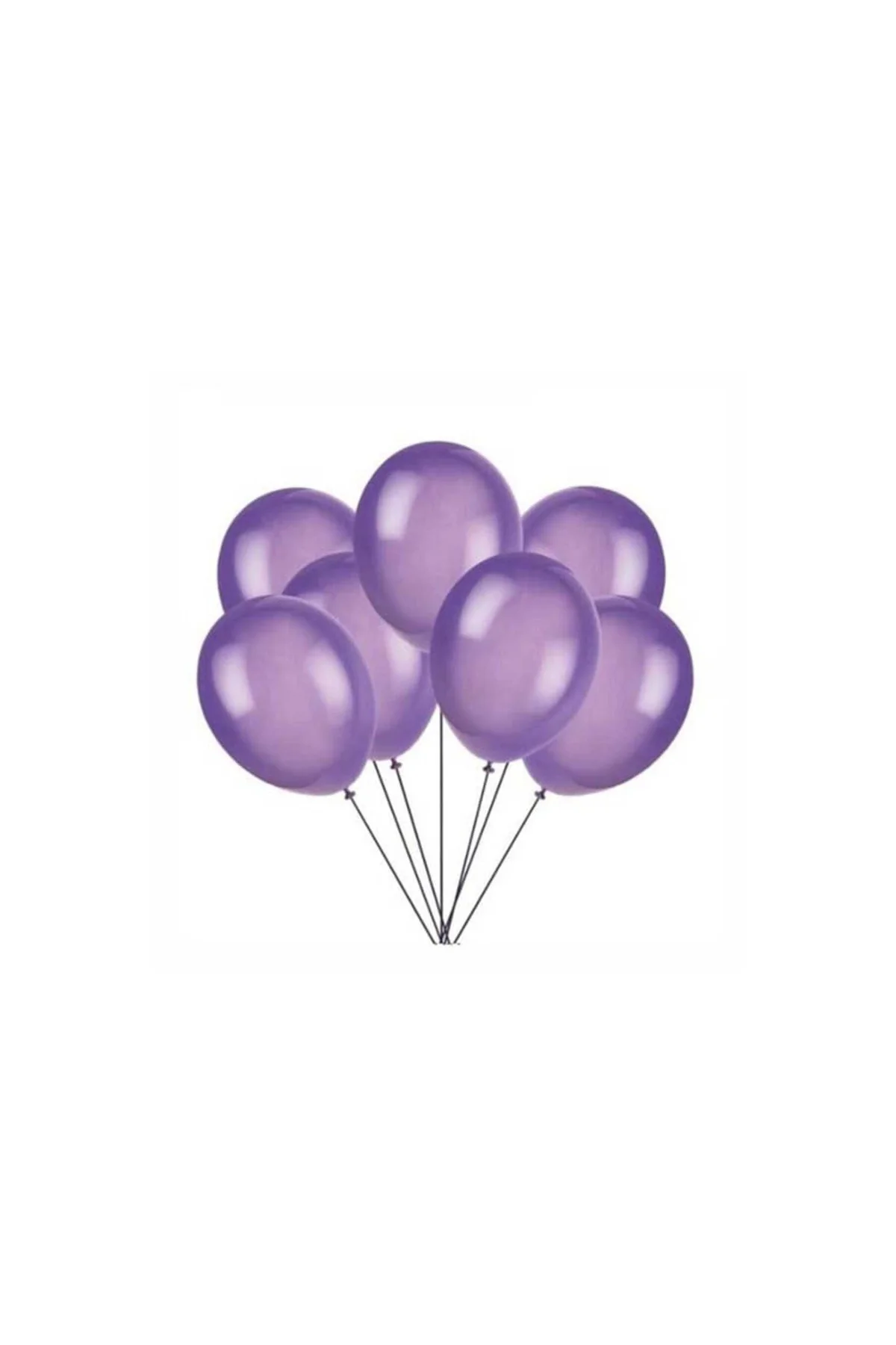 Mor Balon Metalik 100 Adet