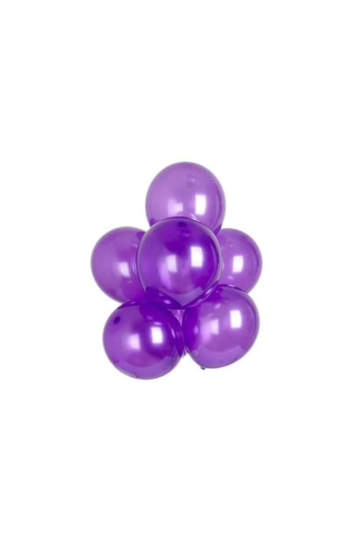 Mor Balon Metalik 100 Adet - PAZARIZ Görsel 2
