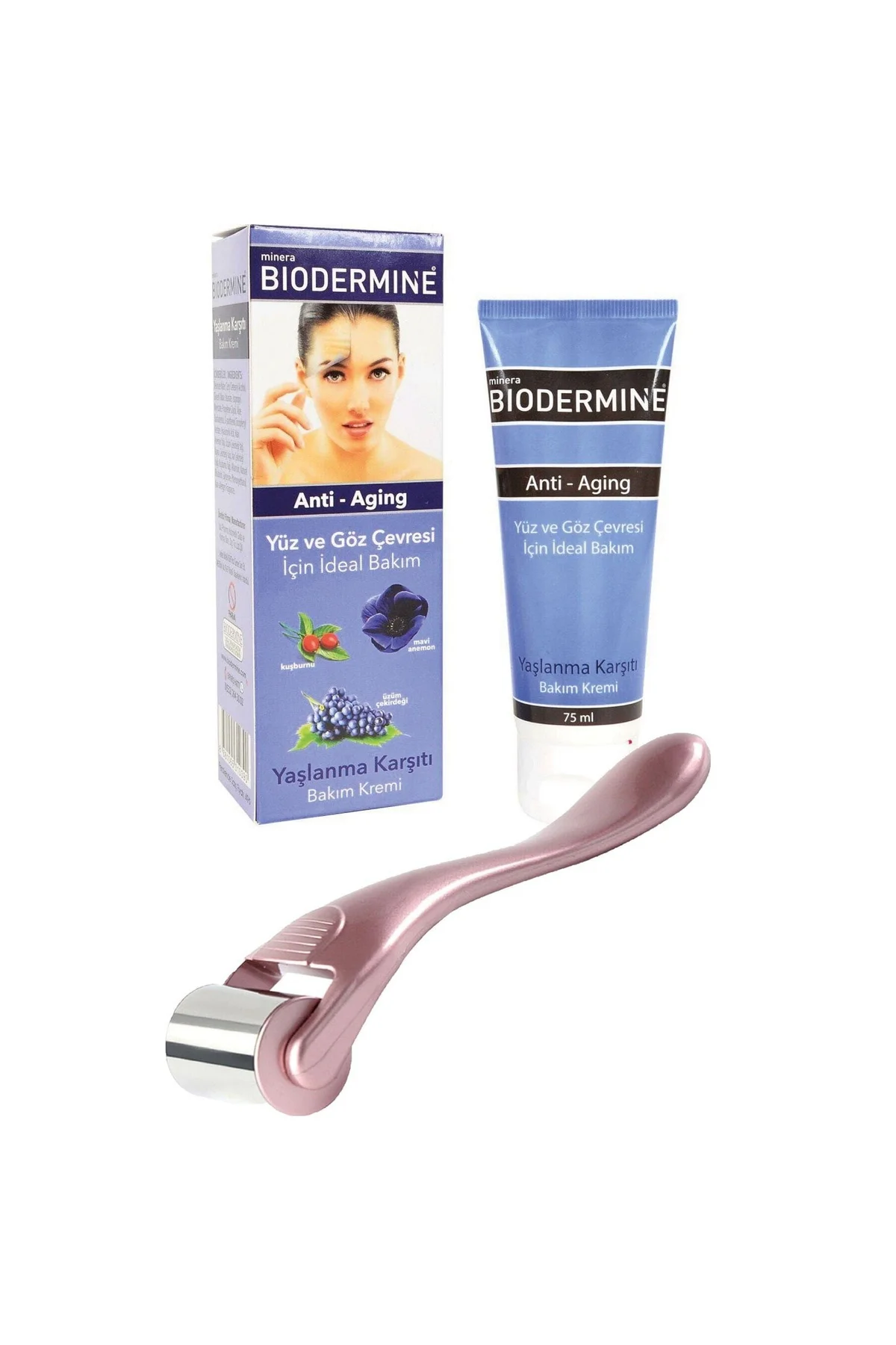 Biodermine Yaşlanma Karşıtı Bakım Kremi 75ml + Ice Roller