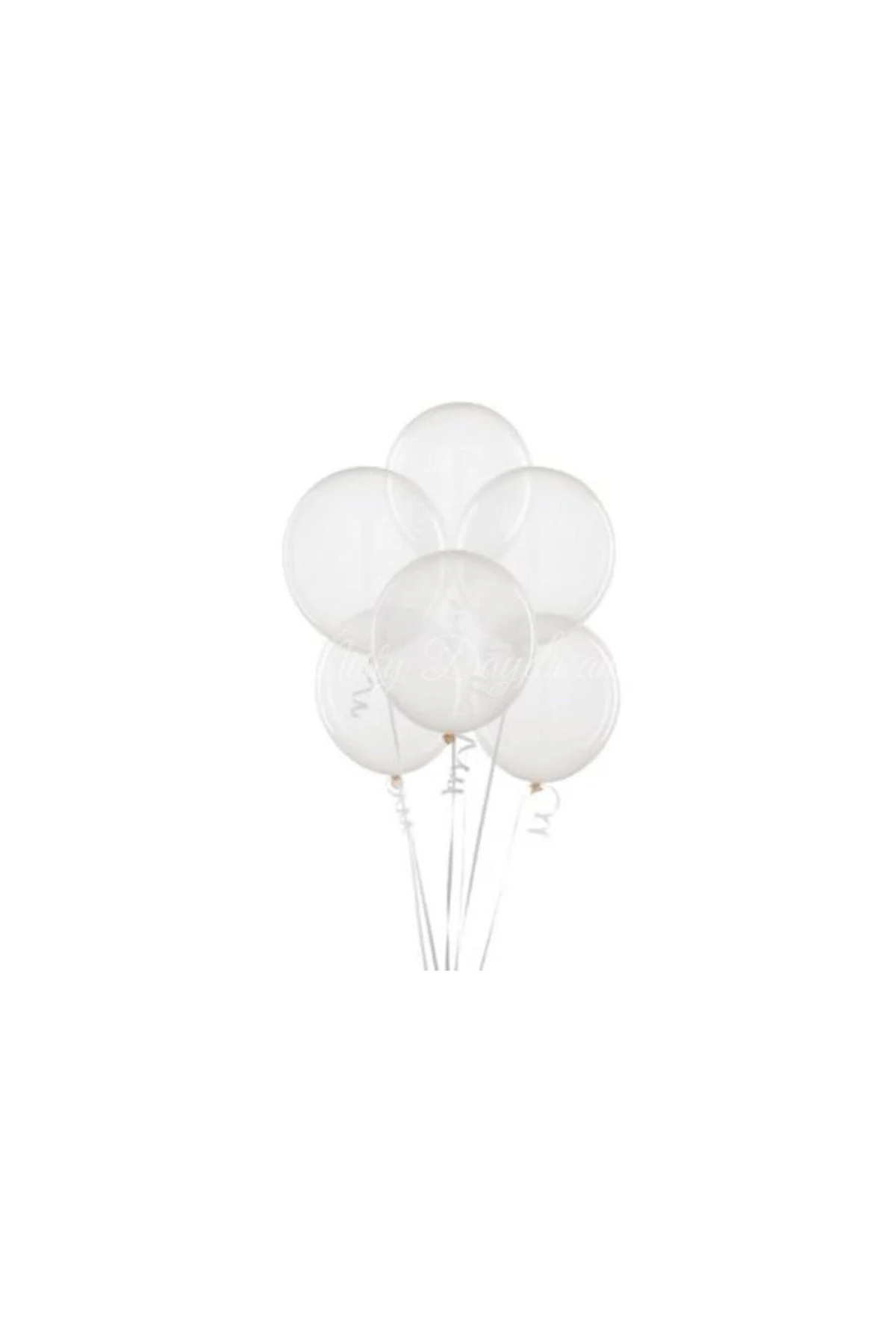 100 Adet Metalik Balon Ve Balon Zinciri (k.mavi, Mint Yeşili, Şeffaf, Sarı Pembe) Konsept - PAZARIZ Görsel 2