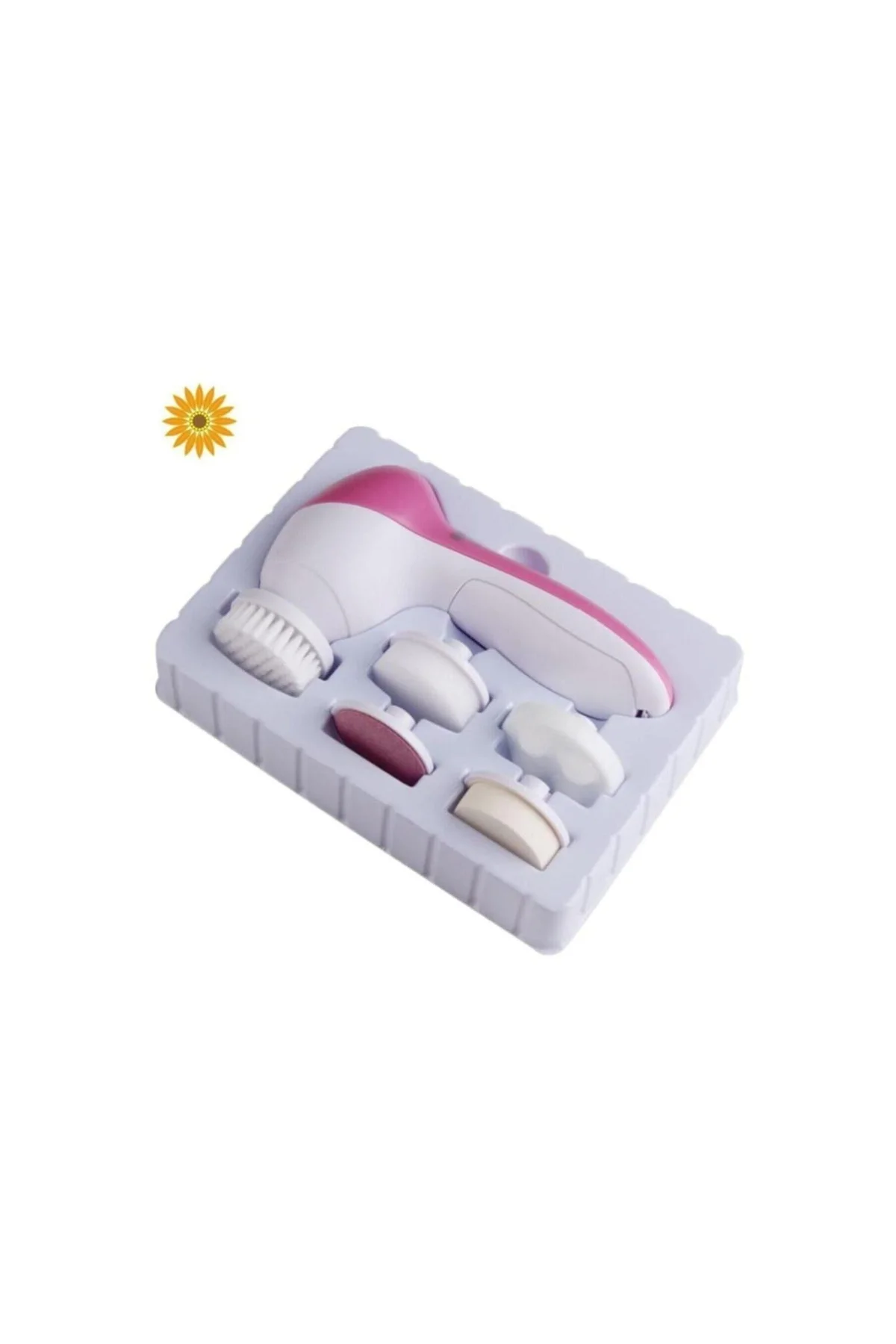 5 In 1 Pilli Yüz Temizleme,masaj Ve Peeling Fırça Seti - PAZARIZ Görsel 2