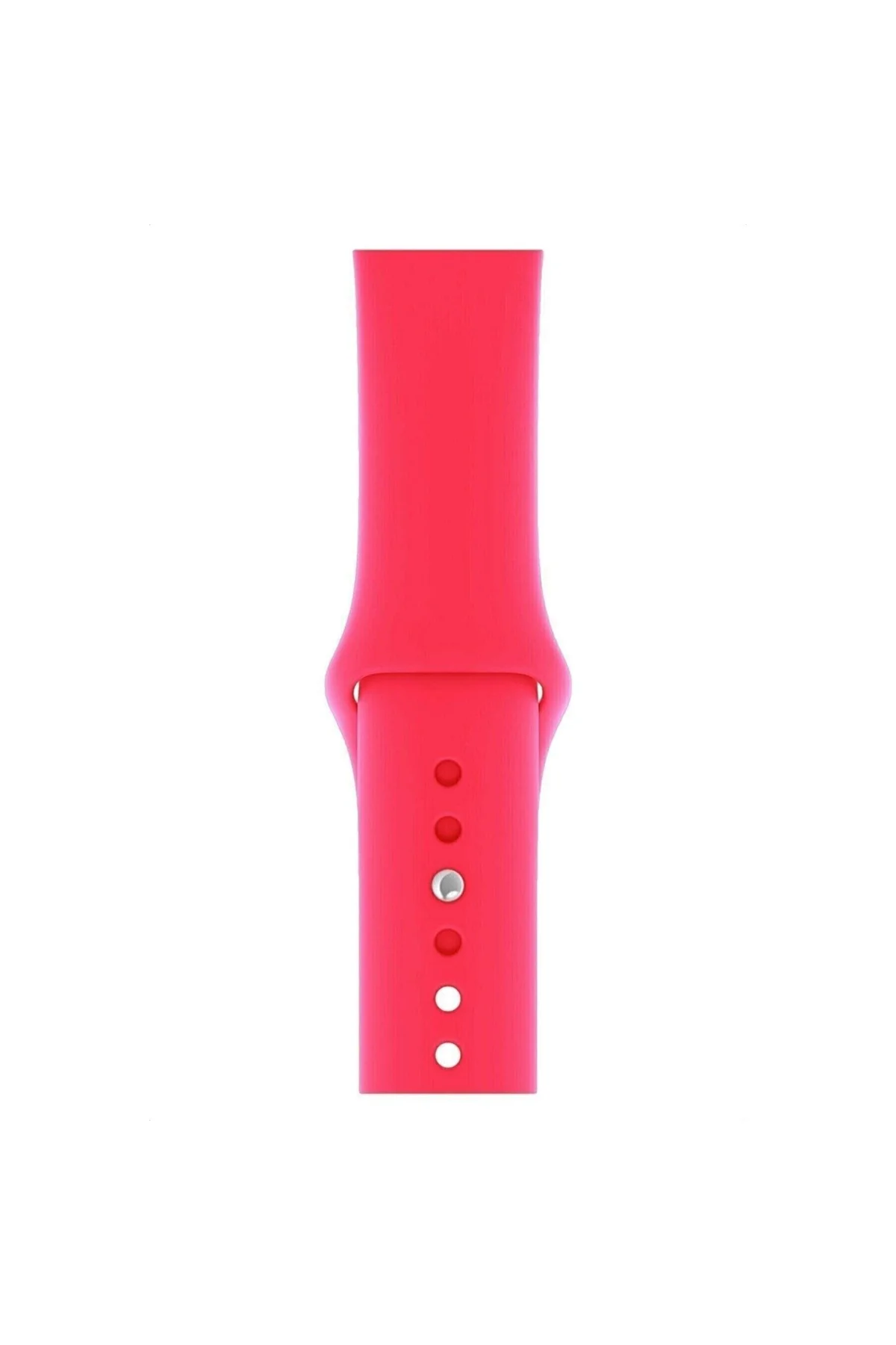 Apple Watch Uyumlu1 2 3 4 5 6 7 Se 38mm Uyumlu Klasik Silikon Kordon Kayış Kayalık Barbie Pink - PAZARIZ Görsel 2