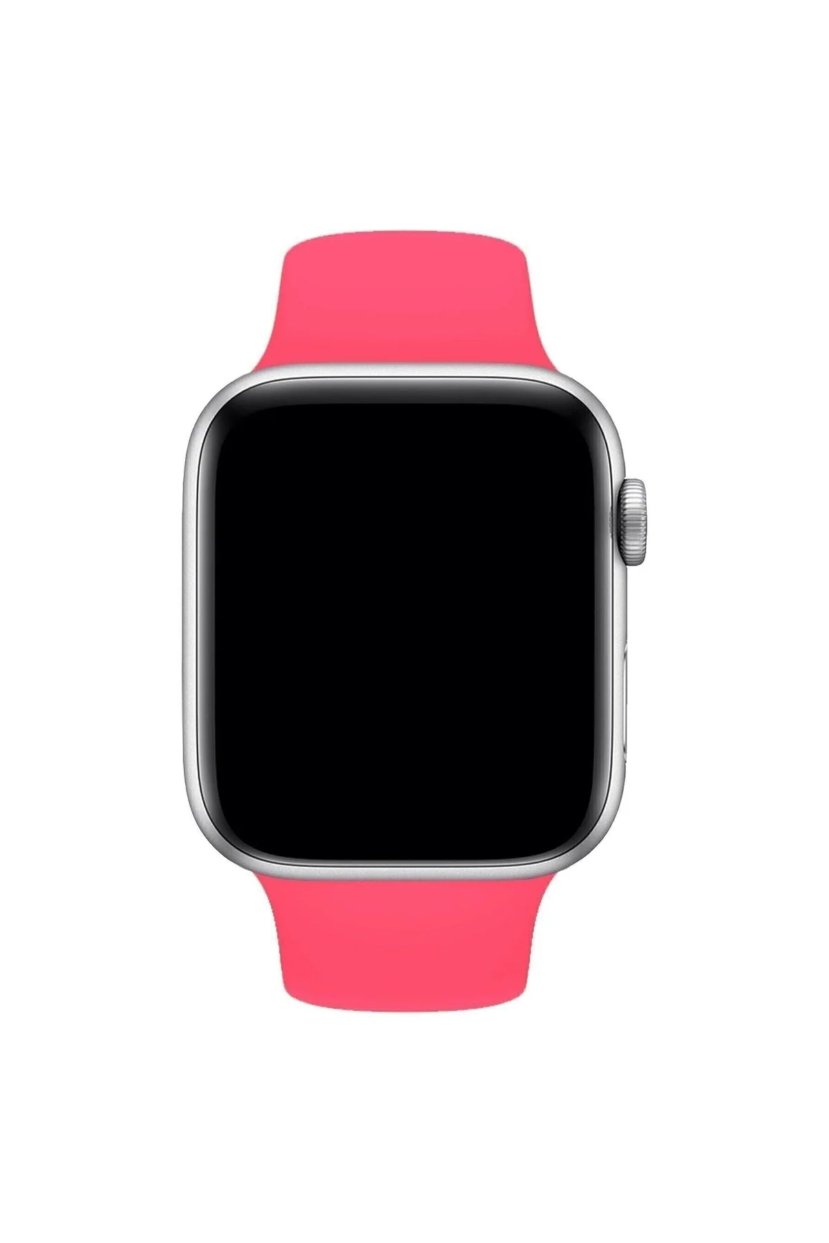 Apple Watch Uyumlu1 2 3 4 5 6 7 Se 38mm Uyumlu Klasik Silikon Kordon Kayış Kayalık Barbie Pink - PAZARIZ Görsel 3