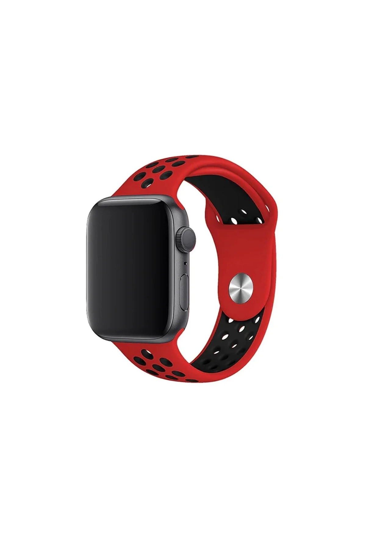 Watch Uyumlu 42-44-45 Mm Bileklik Spor Band Kordon Kırmızı - PAZARIZ Görsel 3