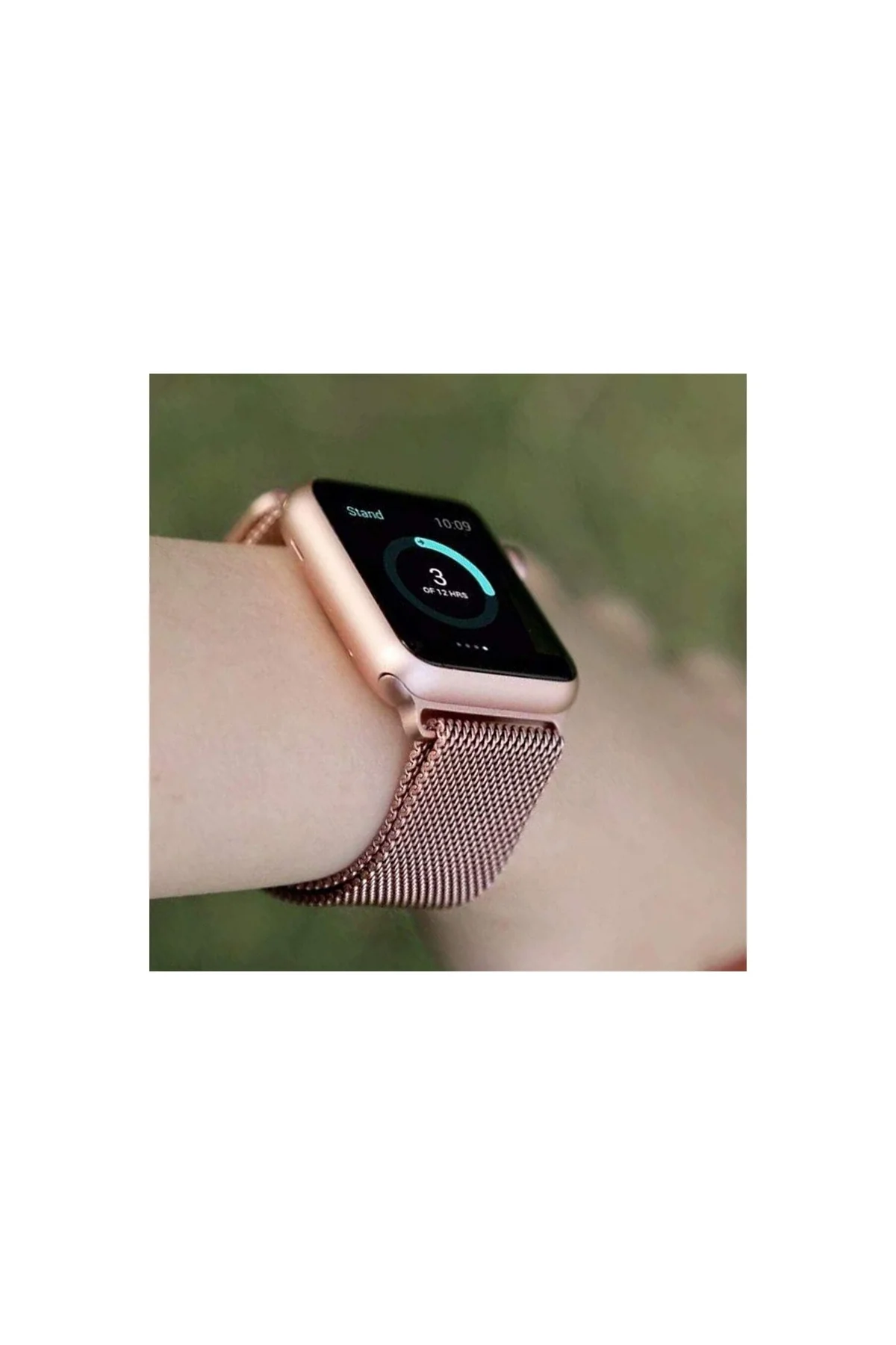 Apple Watch Uyumluseries 8 41mm Kordon, Metal Rose Gold - PAZARIZ Görsel 5