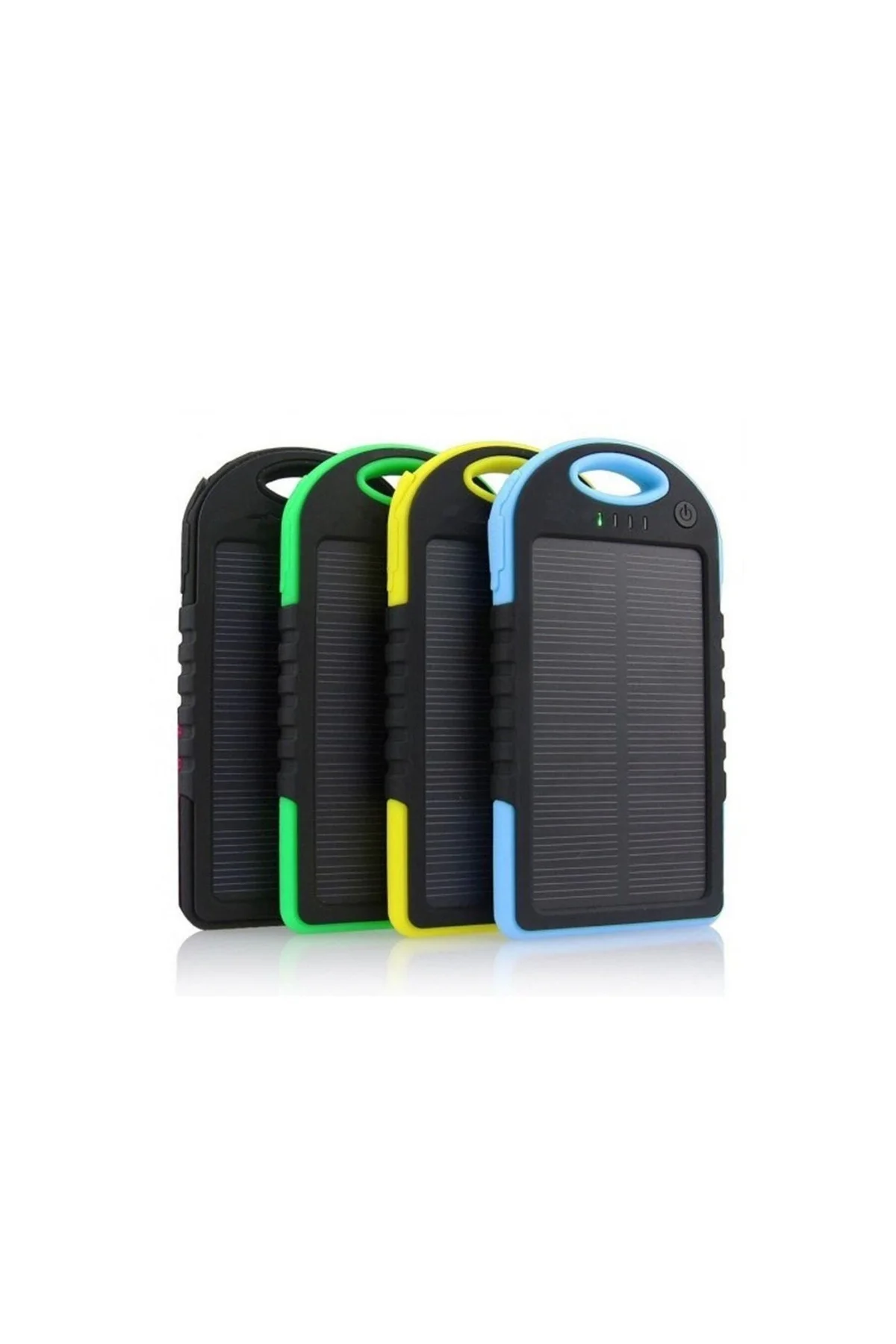 10000 Mah Güneş Enerjili Solar Powerbank Siyah