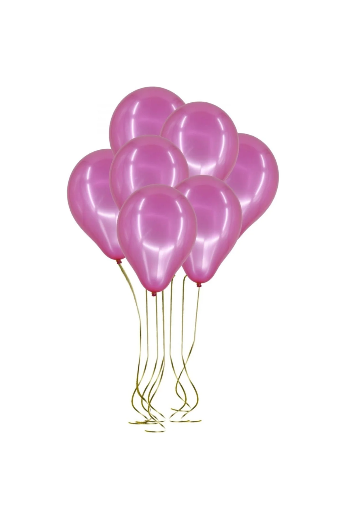 Pazariz 100'lü Lateks Metalik Balon Fuşya