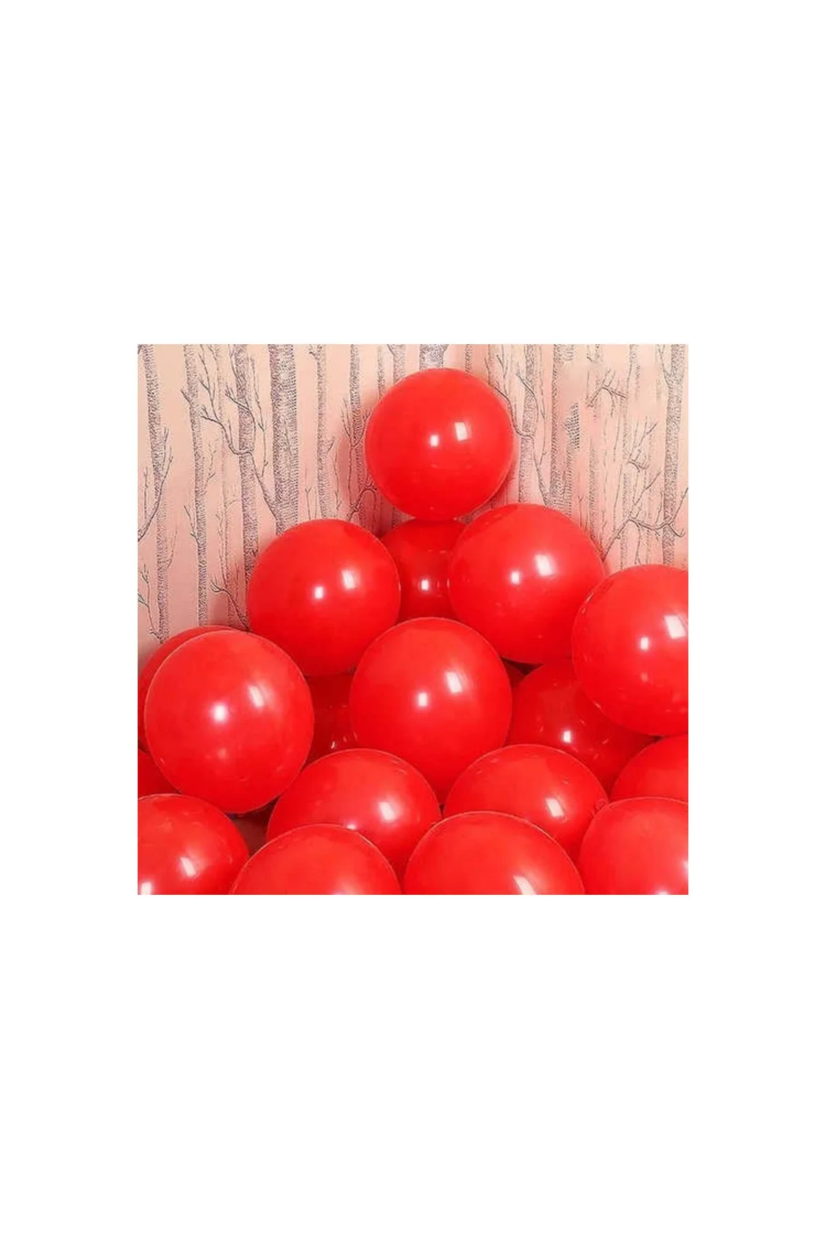 Kırmızı Pastel Zincir Balon Seti - PAZARIZ Görsel 5