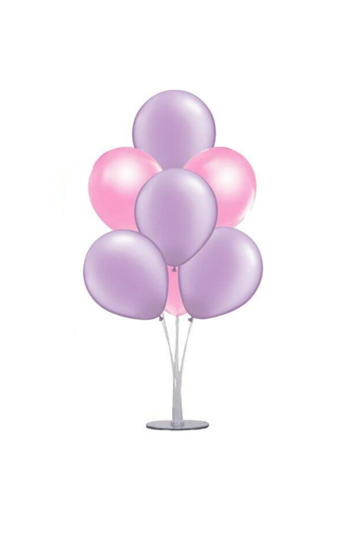 100 Adet Metalik Pempe, Lila Balon+5metre Balon Zinciri Konsepti-uçan-güzel Balon - PAZARIZ Görsel 3