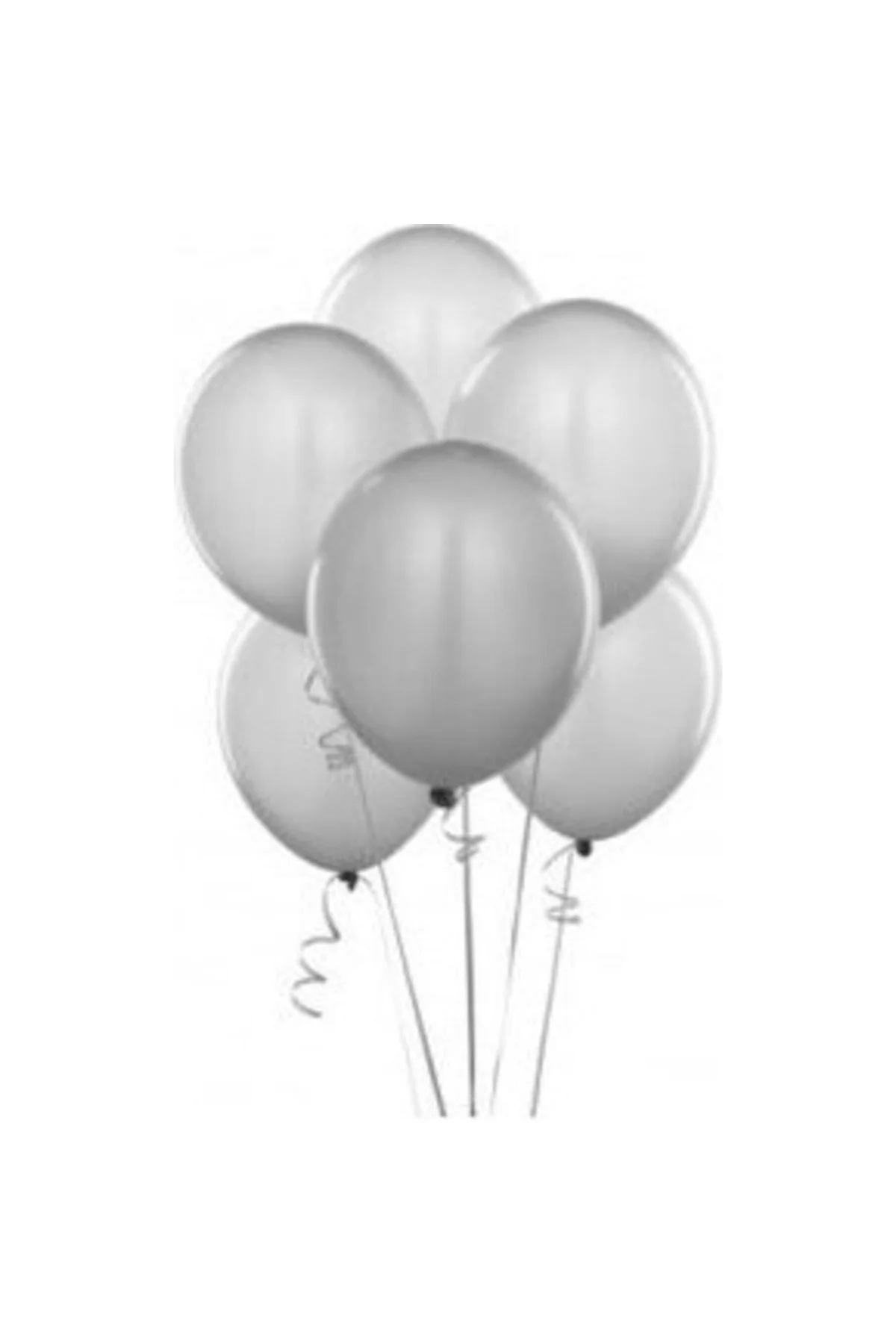 Pazariz Balon 100 Adet - Gri