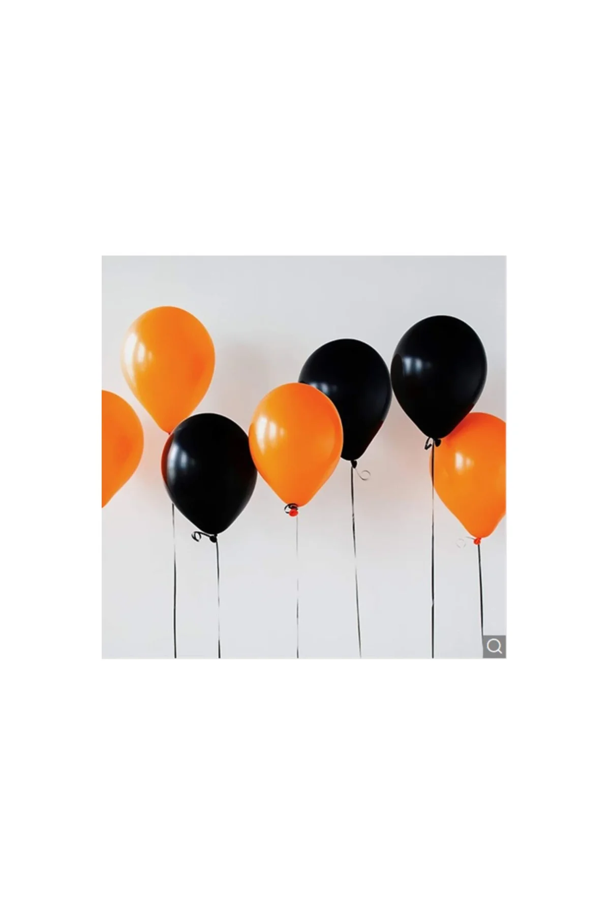 Cadılar Bayramı Halloween Pazarizme Metalik Turuncu Ve Siyah Balon - PAZARIZ Görsel 3