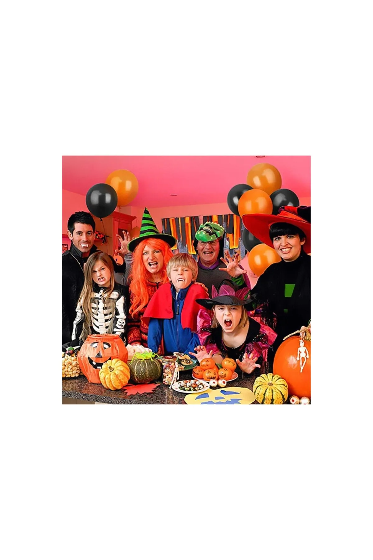 Cadılar Bayramı Halloween Pazarizme Metalik Turuncu Ve Siyah Balon - PAZARIZ Görsel 5