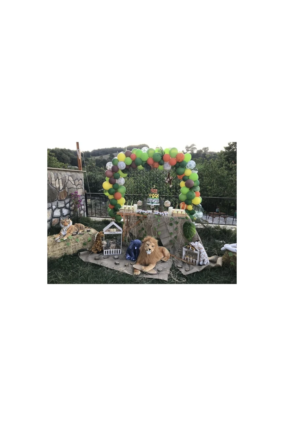 Safari Konsept Balon ve Balon Zinciri 100 Adet - PAZARIZ Görsel 3