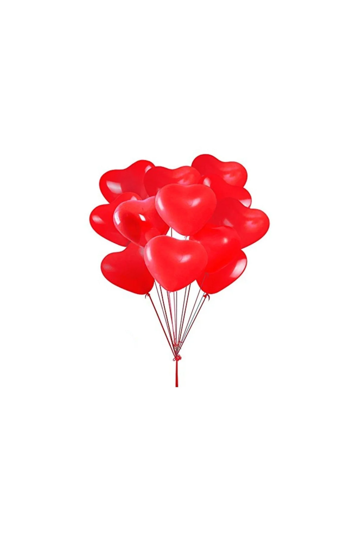 Sevgiliye Kalpli Balon Kırmızı 100 Adet (12 İNÇ-30 CM) - PAZARIZ Görsel 2