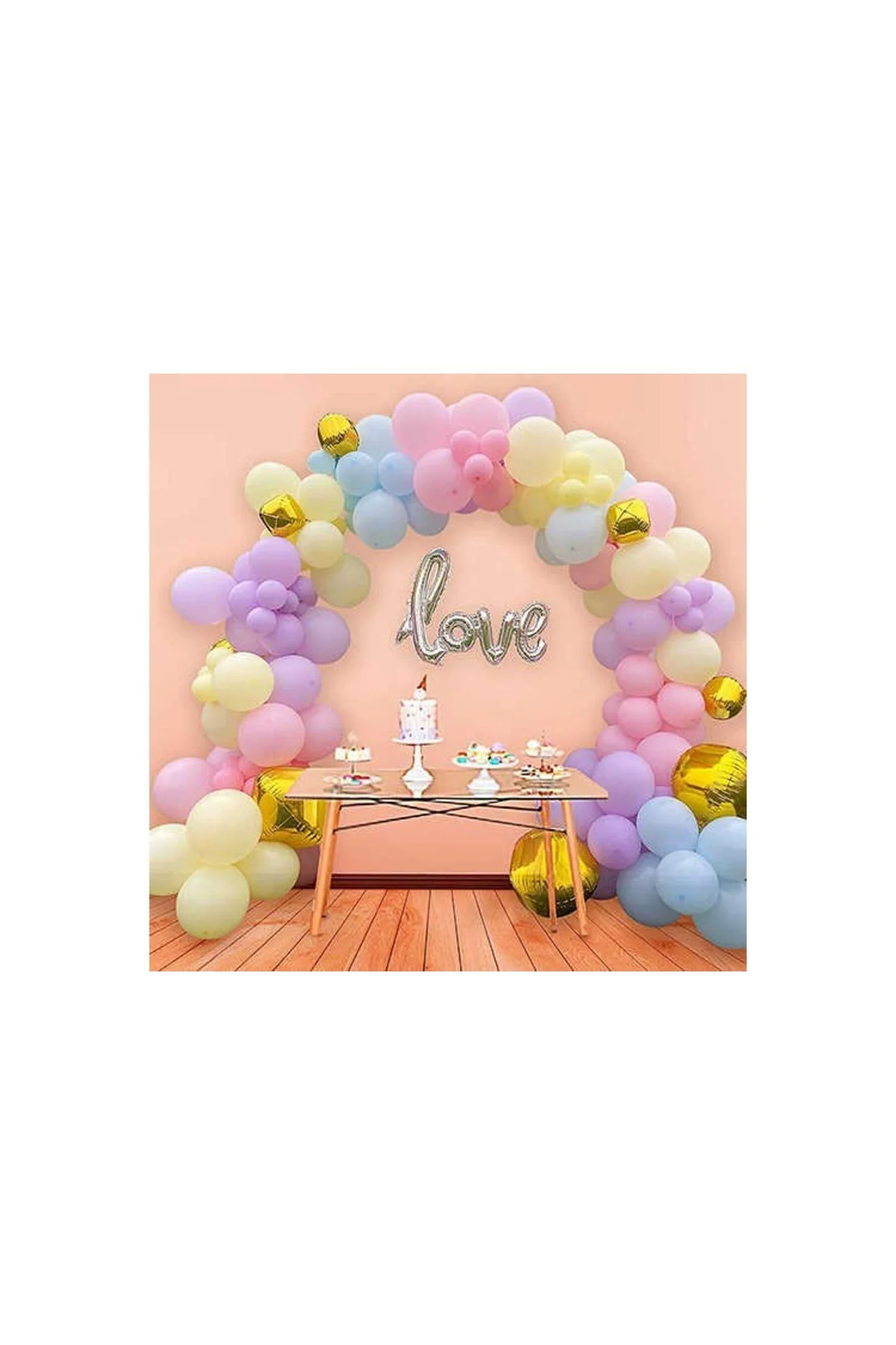 Makaron Karışık Balon 100 Adet - PAZARIZ Görsel 4