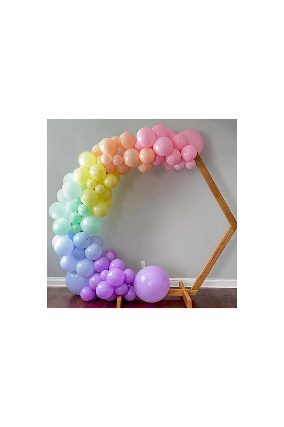 Makaron Karışık Balon 100 Adet - PAZARIZ Görsel 3