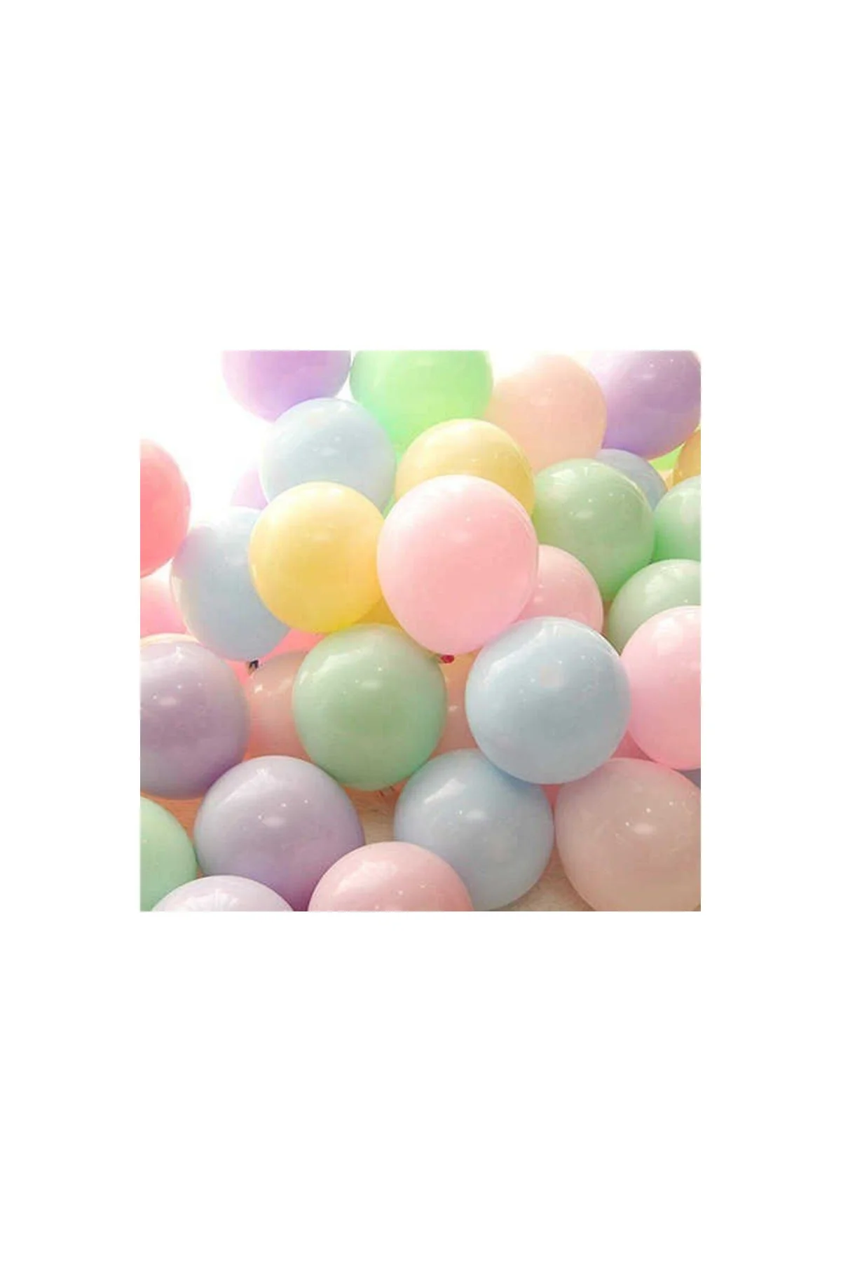 Makaron Karışık Balon 100 Adet - PAZARIZ Görsel 5